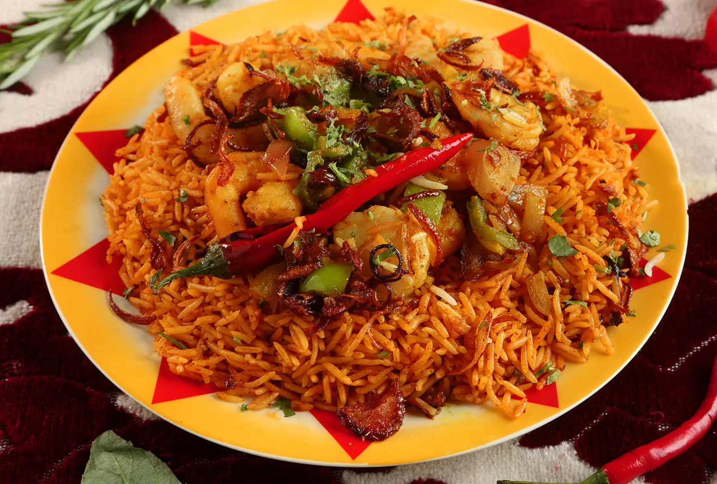 Shrimp Kabsa For One Person