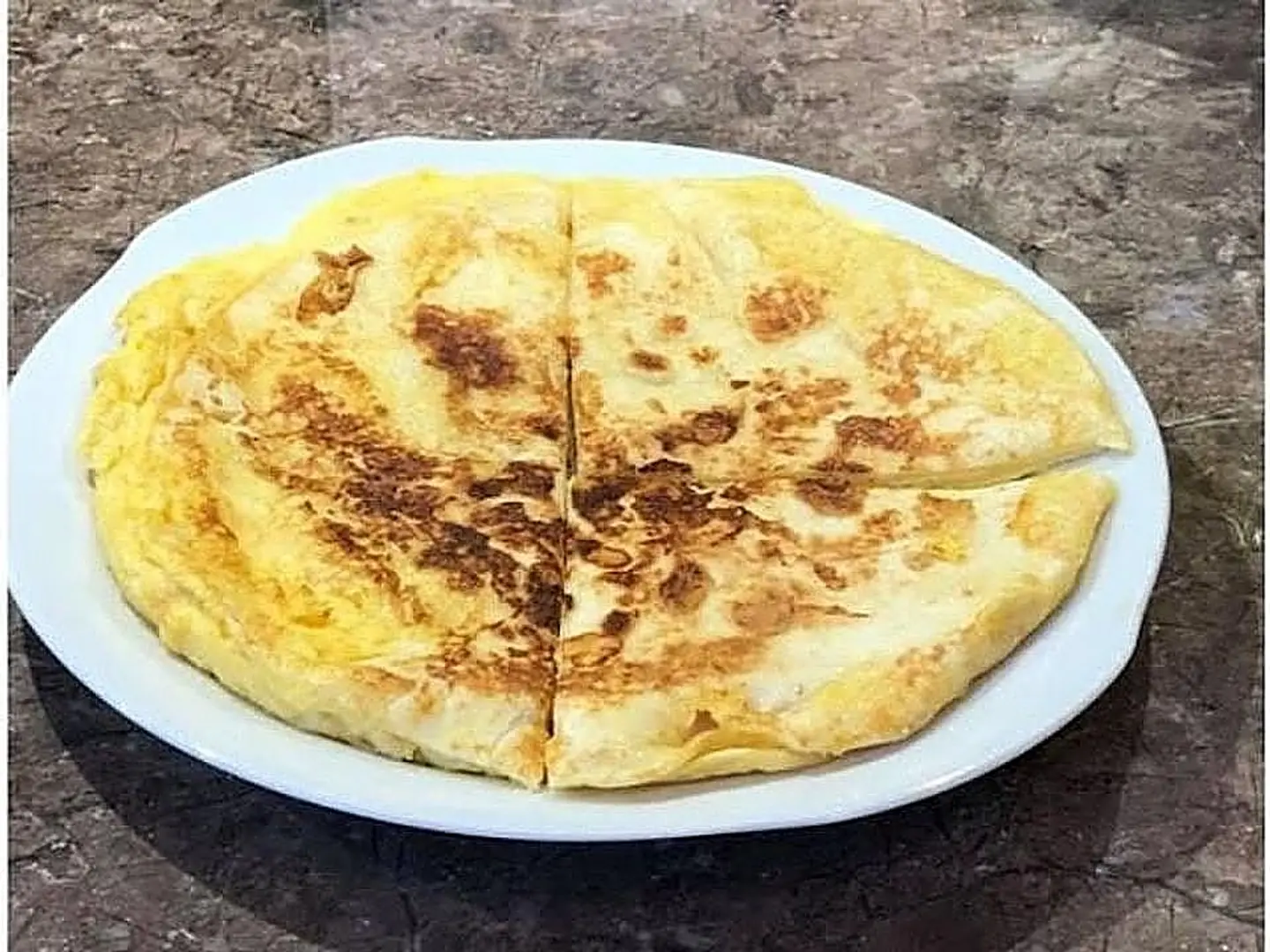 خبز صاج بالبيض