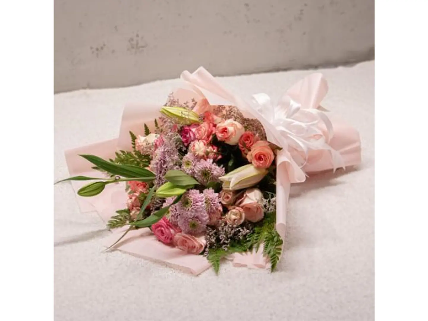 Bouquet Of Mixed Pink Flowers