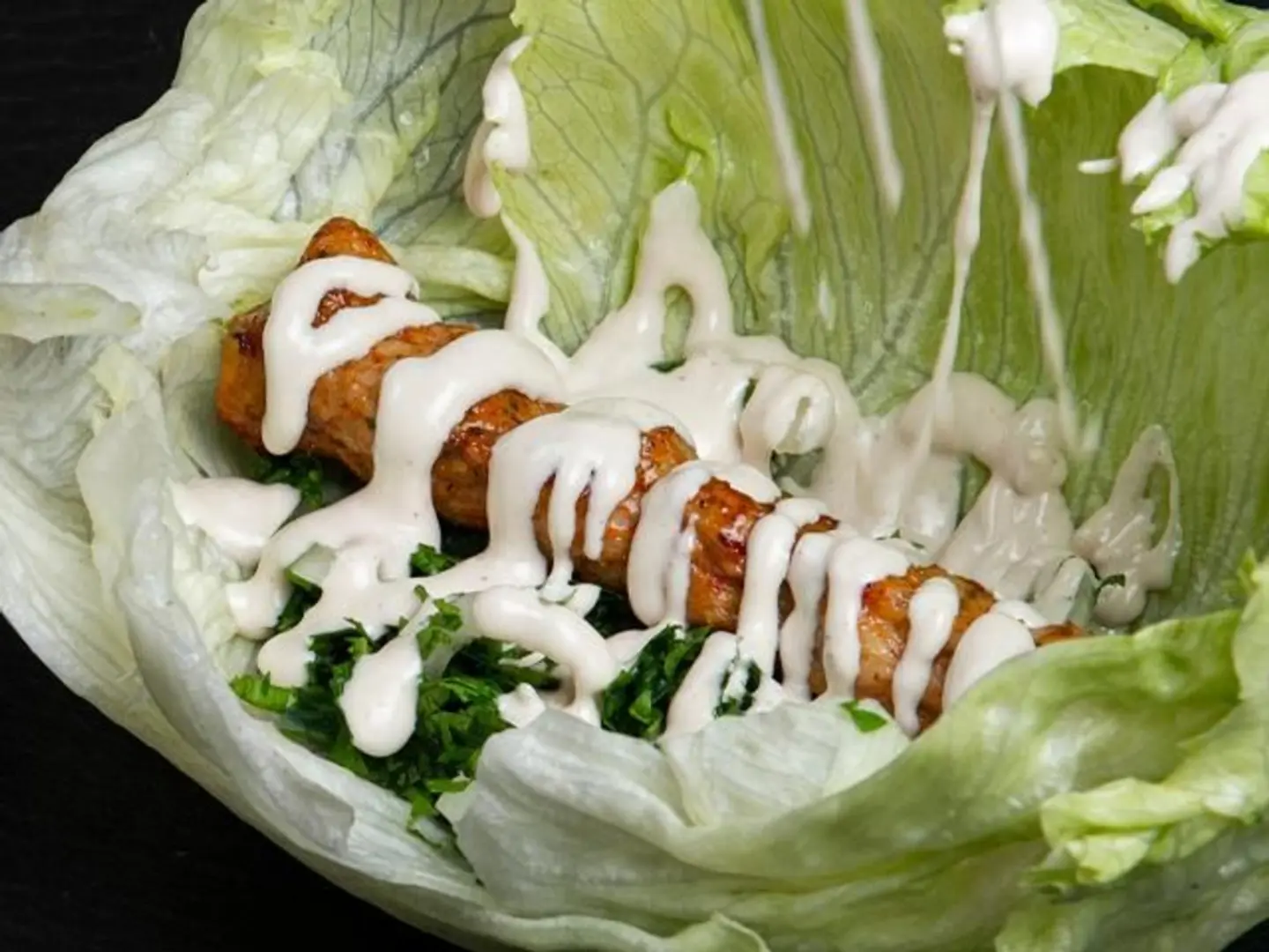 Keto Chicken Kepap Sandwtich