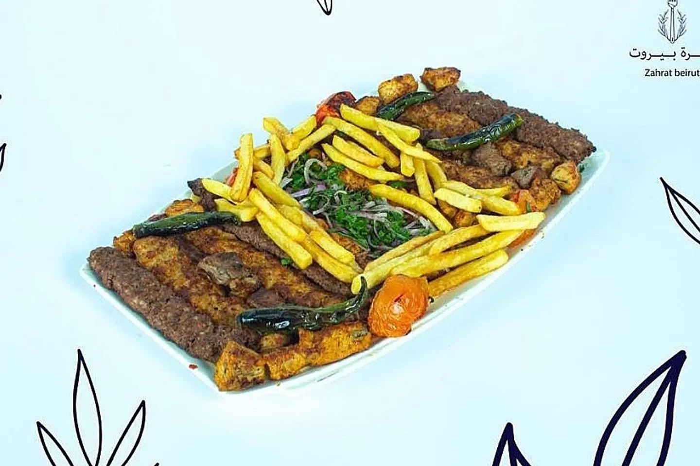 ‏Large Family Plate