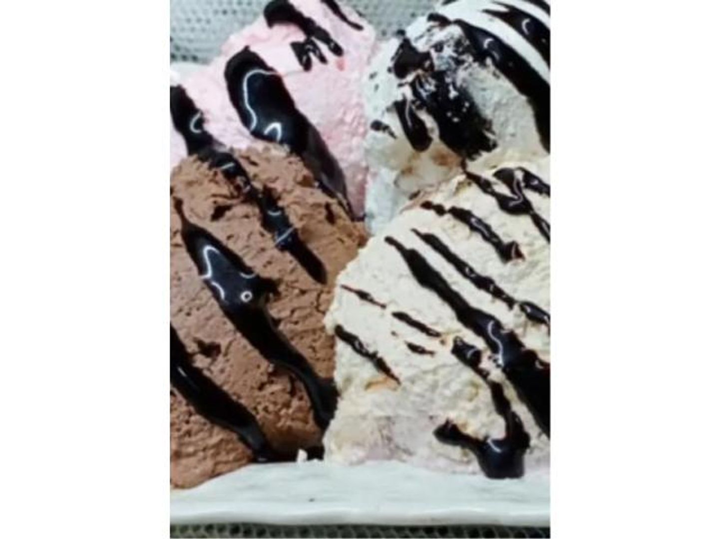 Ice Cream With Various Flavors