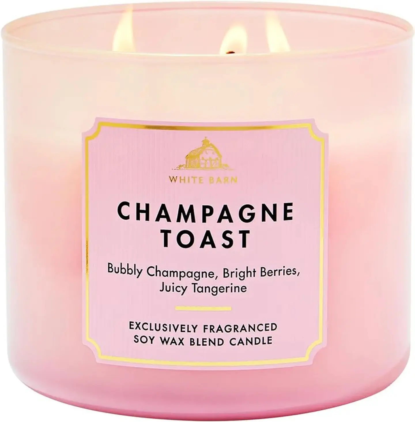 نخب الشمبانيا بالشمعة