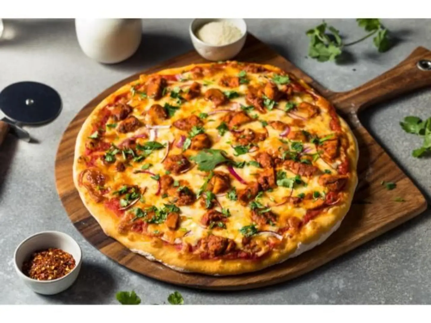 Minced Chicken Pizza