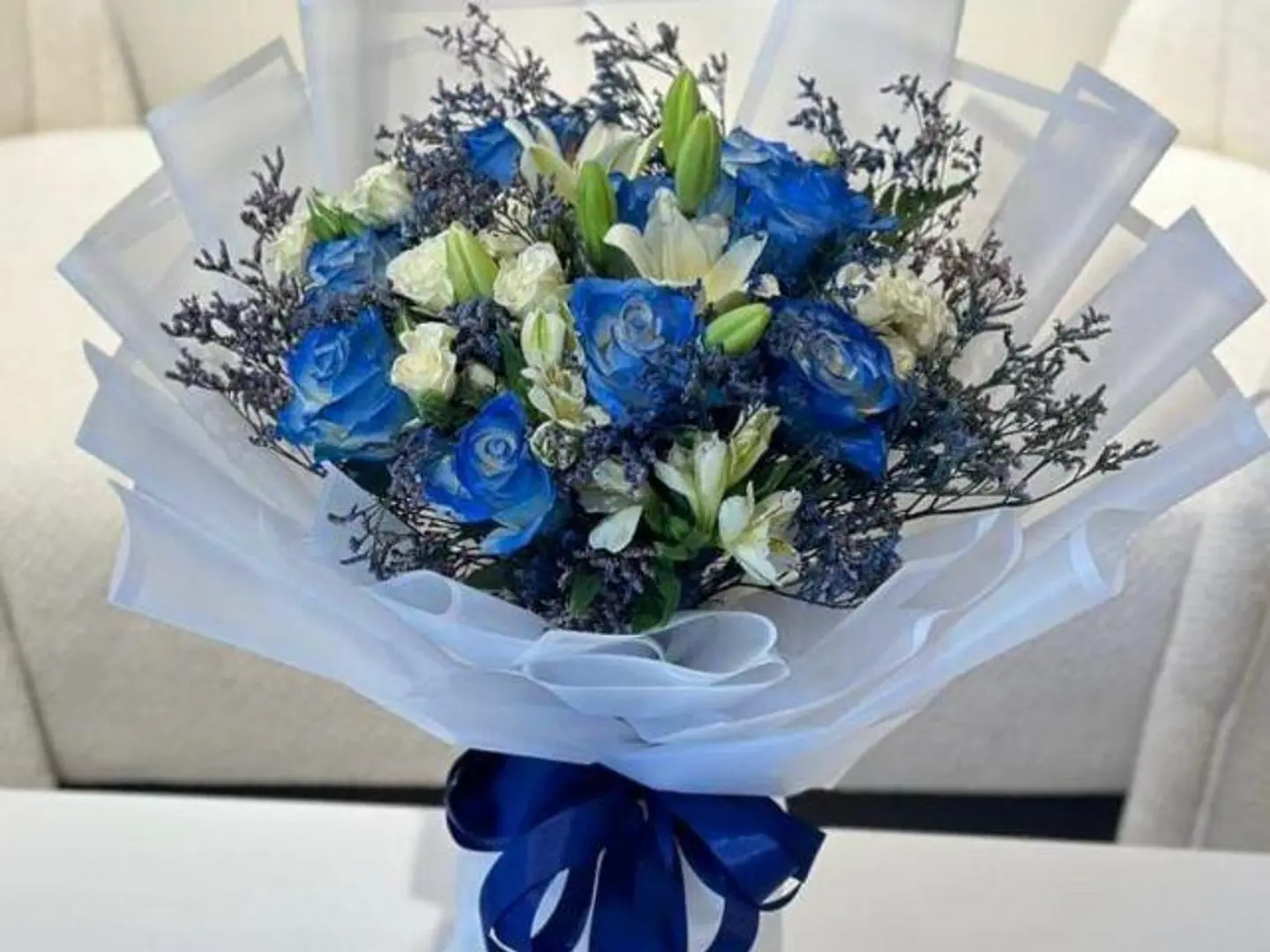 Blue Rose Bouquet