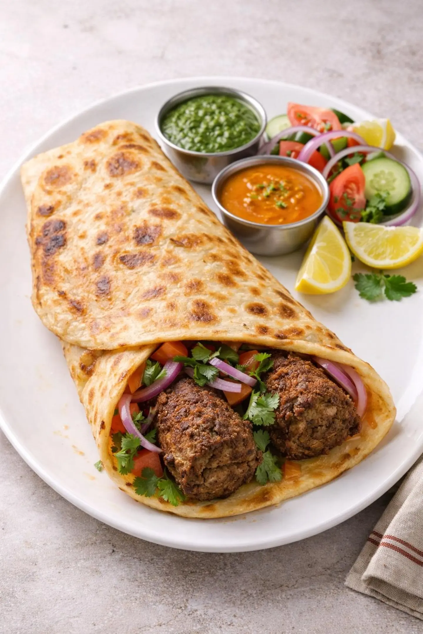 Tunday Kebab Paratha