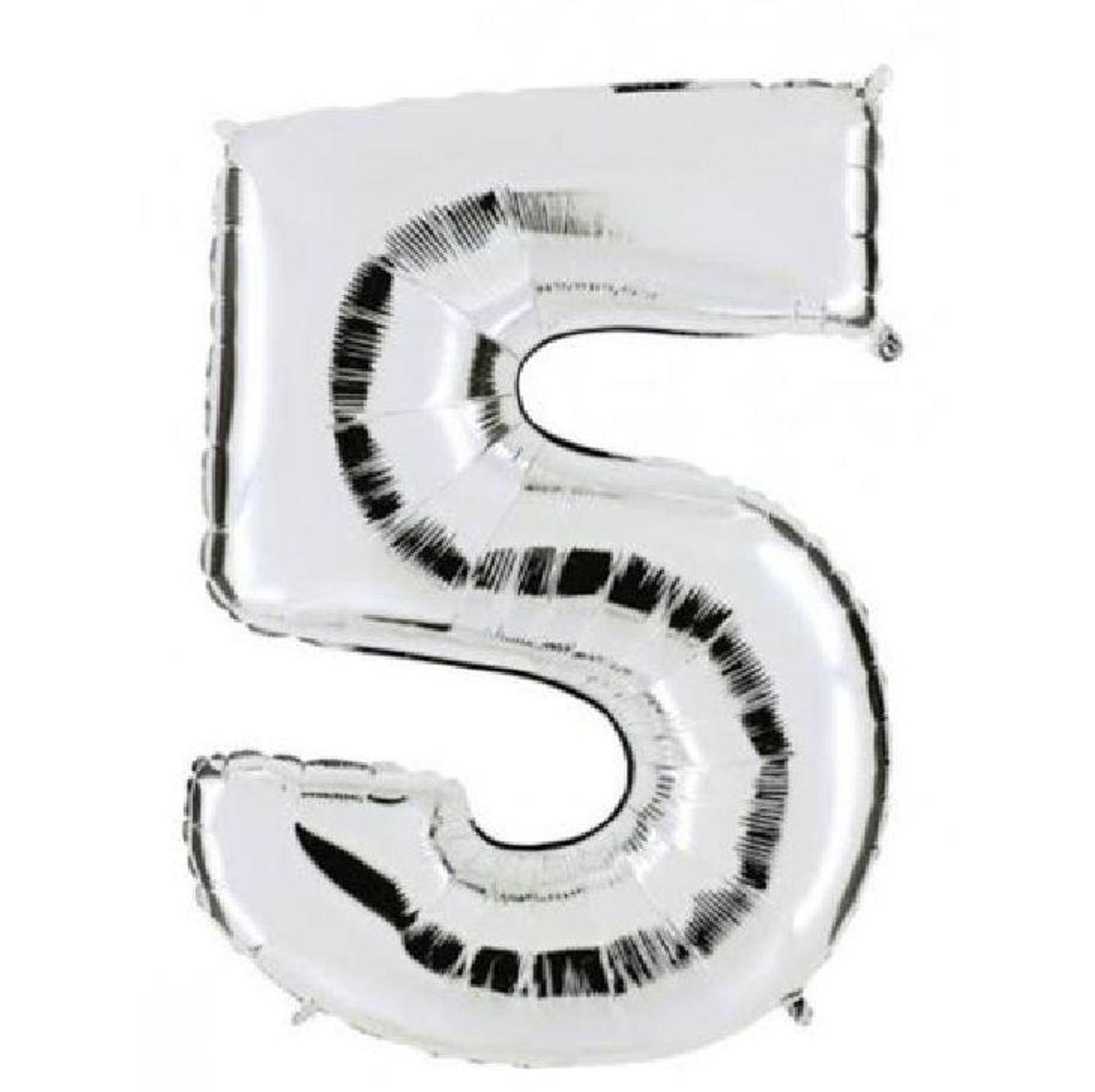 Number 5 Silver Balloon