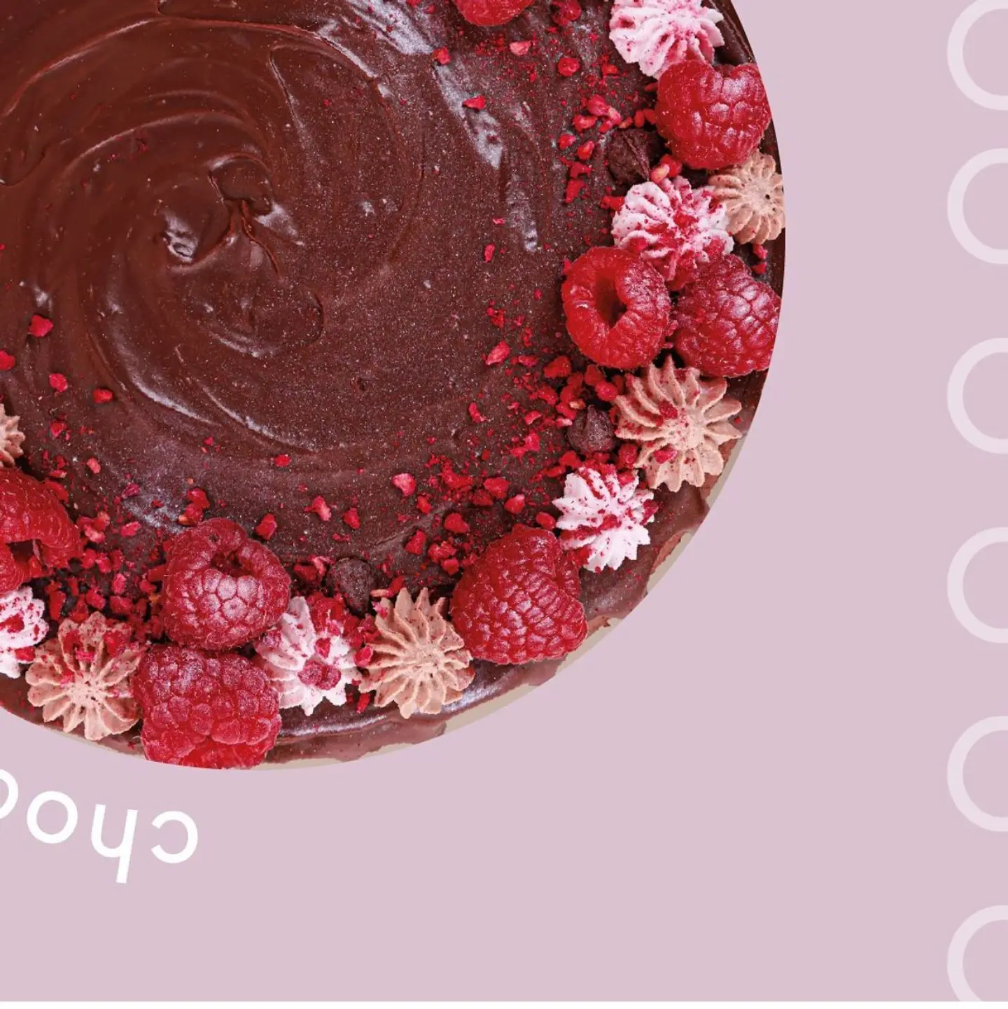 Chocolate Cake With Berries - Large