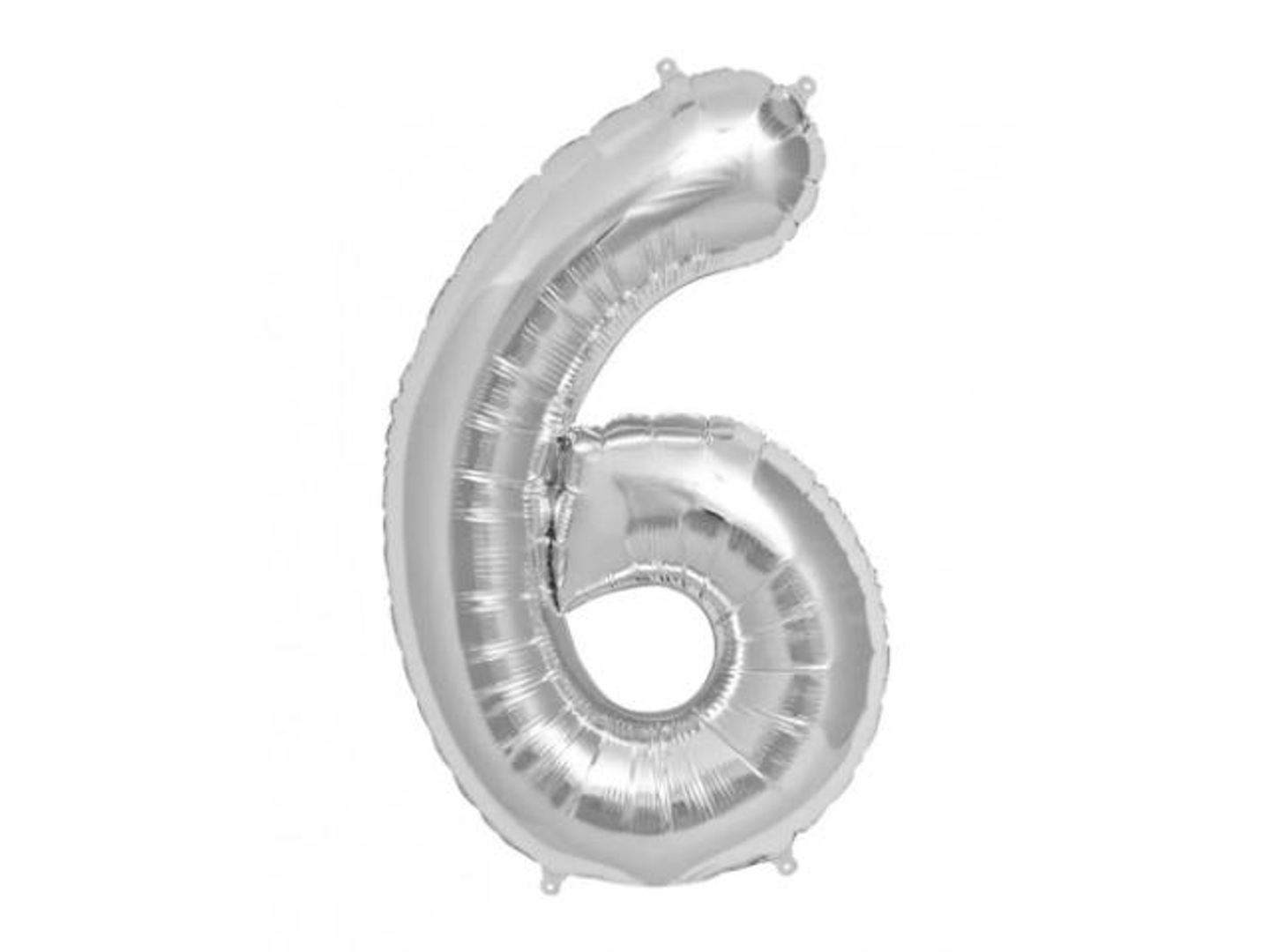 رقم 6 فضي كبير هيليوم