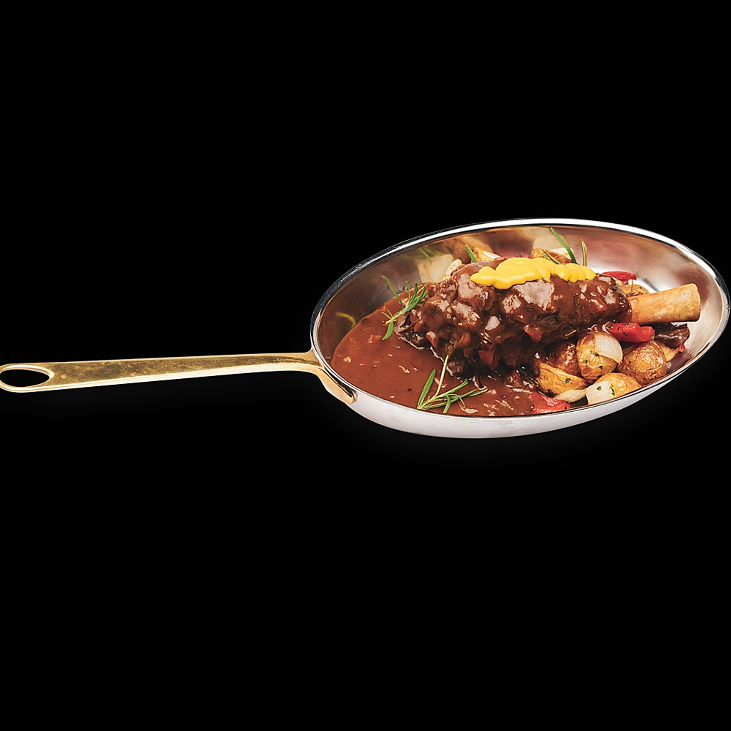 Roasted Lamb Shanks With Onions