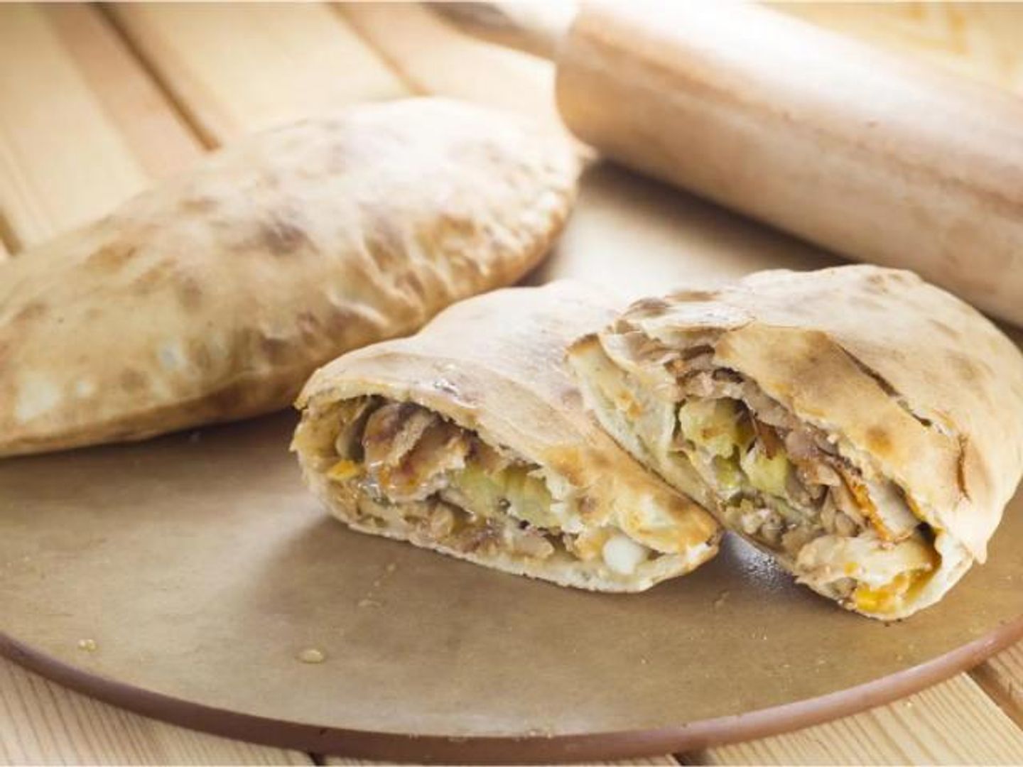 فطيرة شاورما دجاج