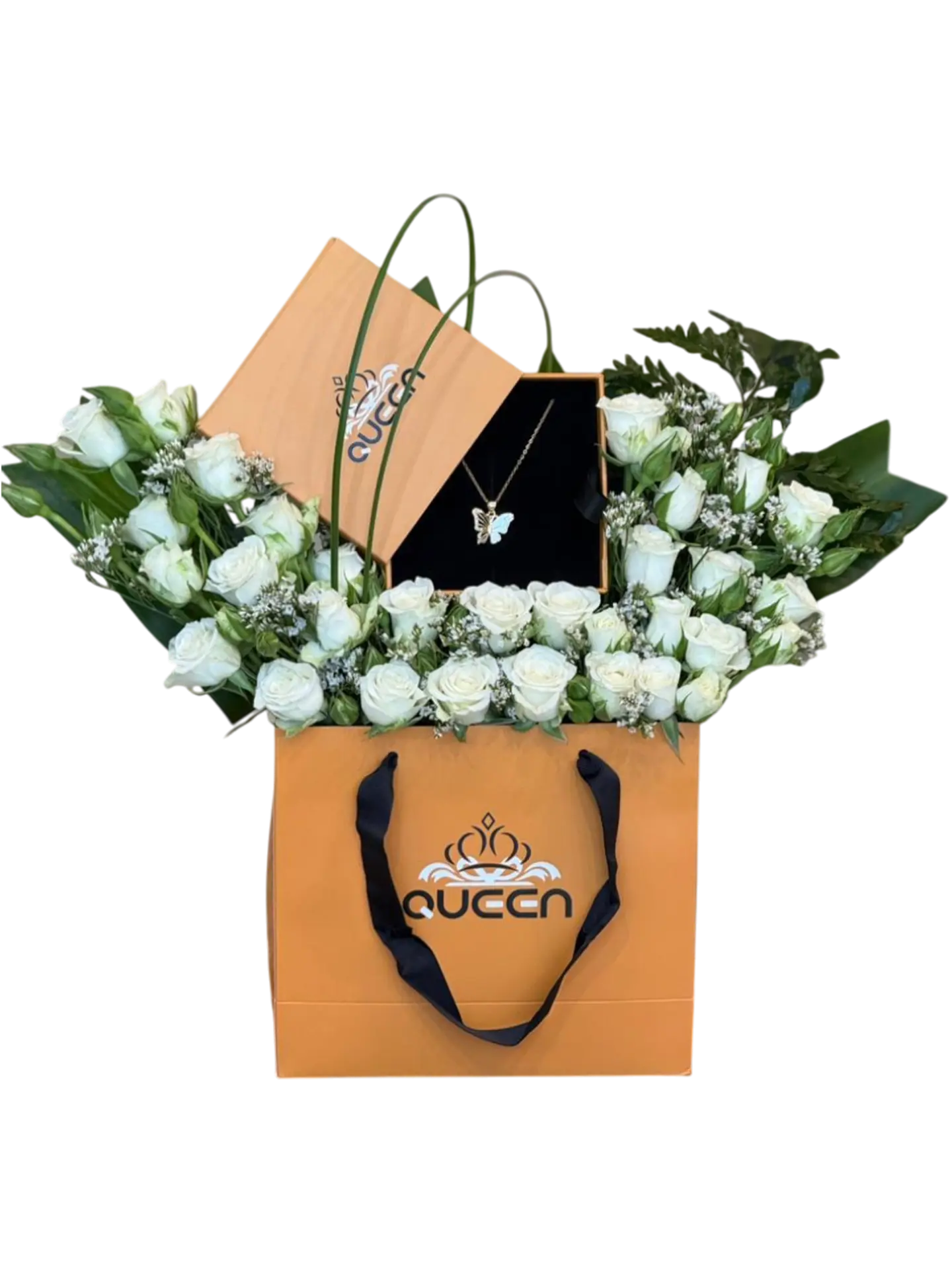 Baby Rose White Necklace