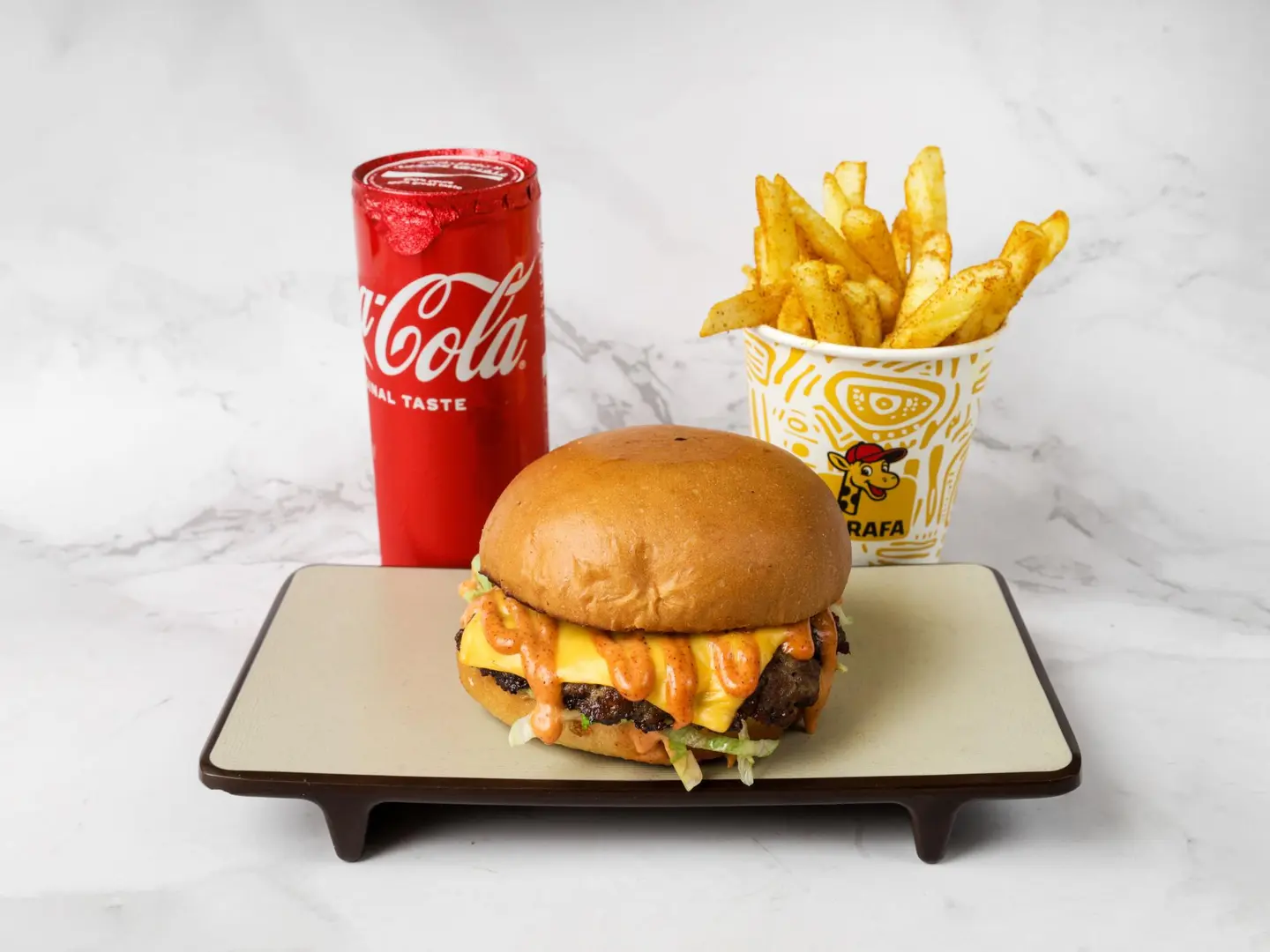 وجبة برجر لحم