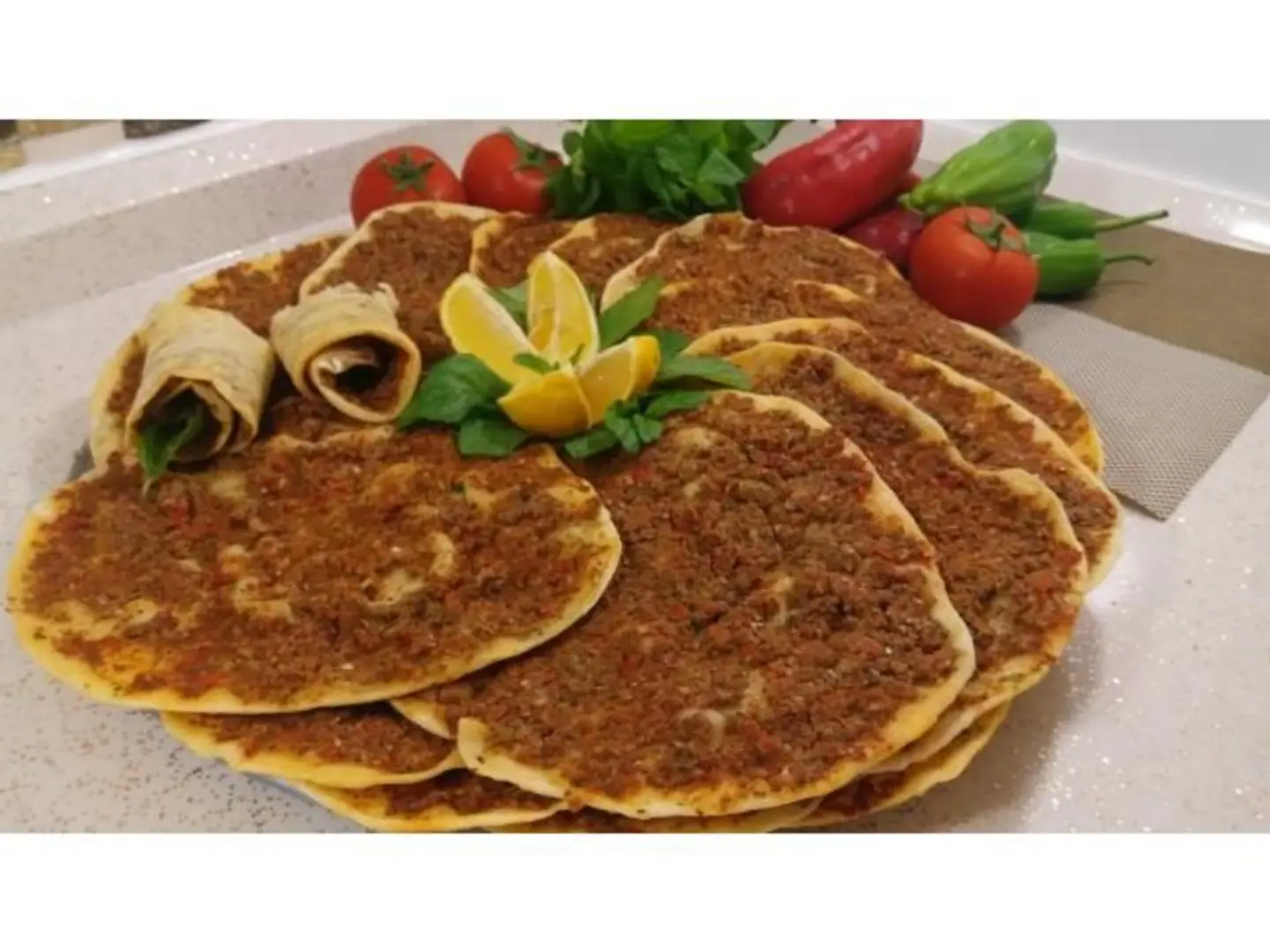 Two People Meat With Vegetable Dough