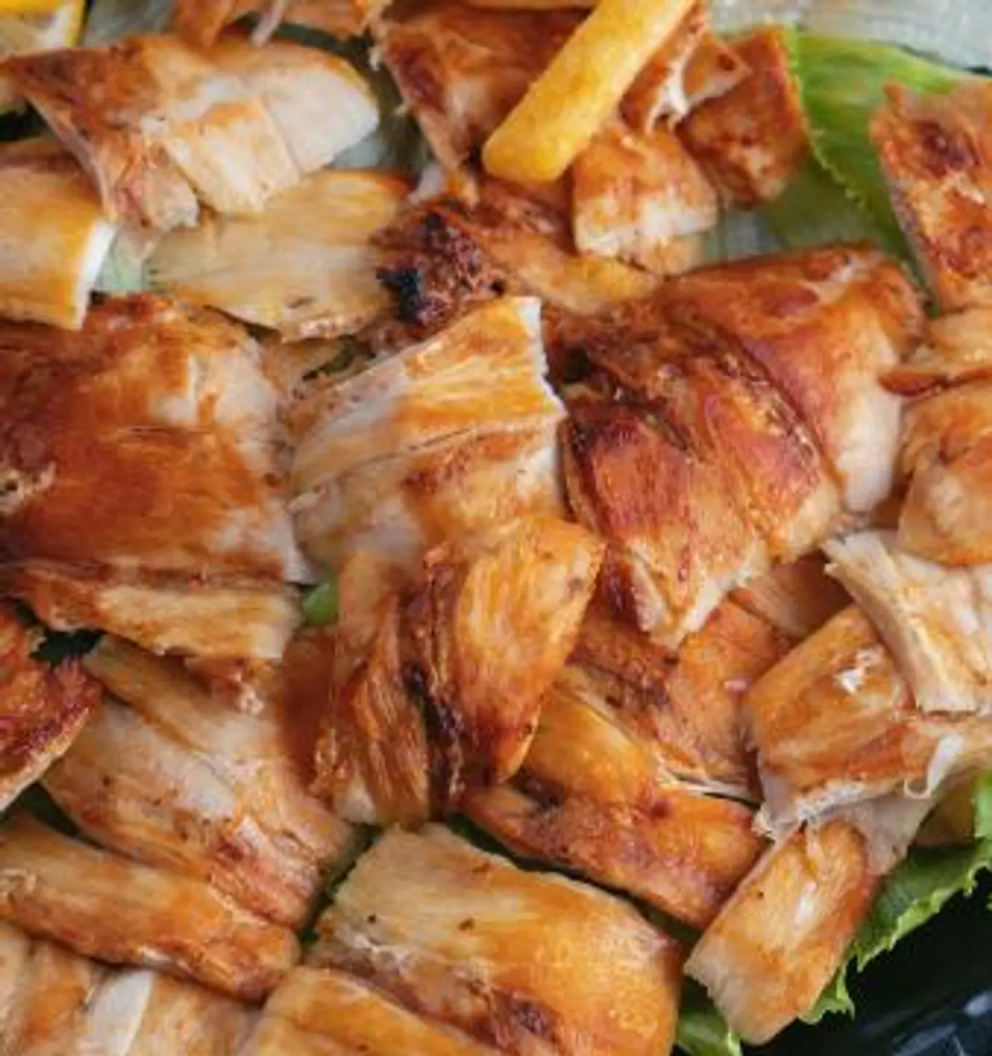 Arabic Chicken Shawarma Plate With Double Slices