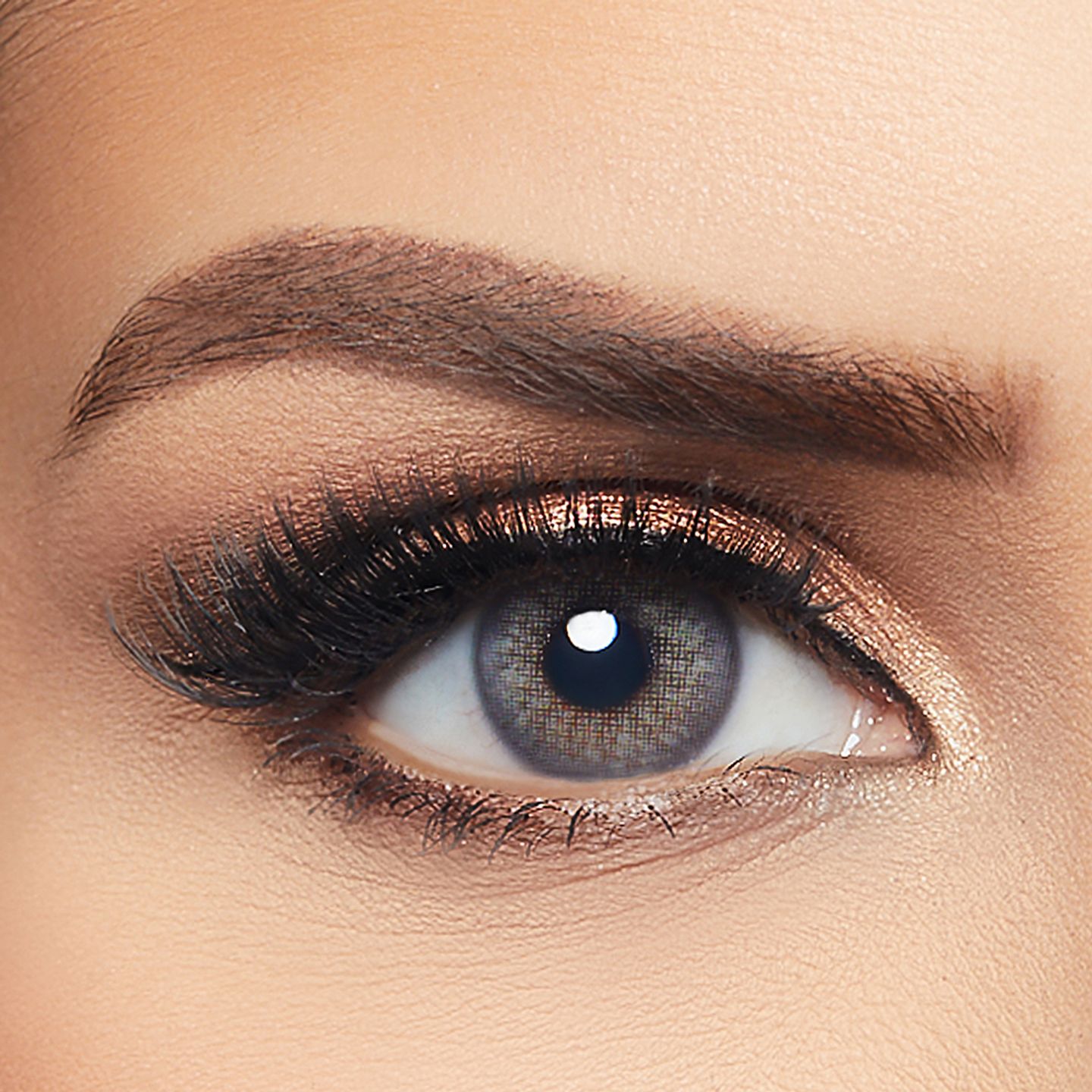 Ash Gray Colored Contact Lenses By Layala  Pack Of 2