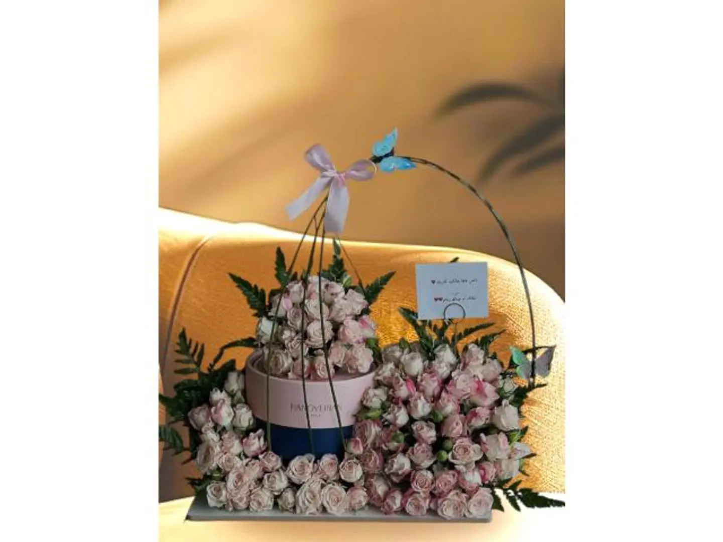 هديه حلا هنوفريان مع ورد بيبي روز 1