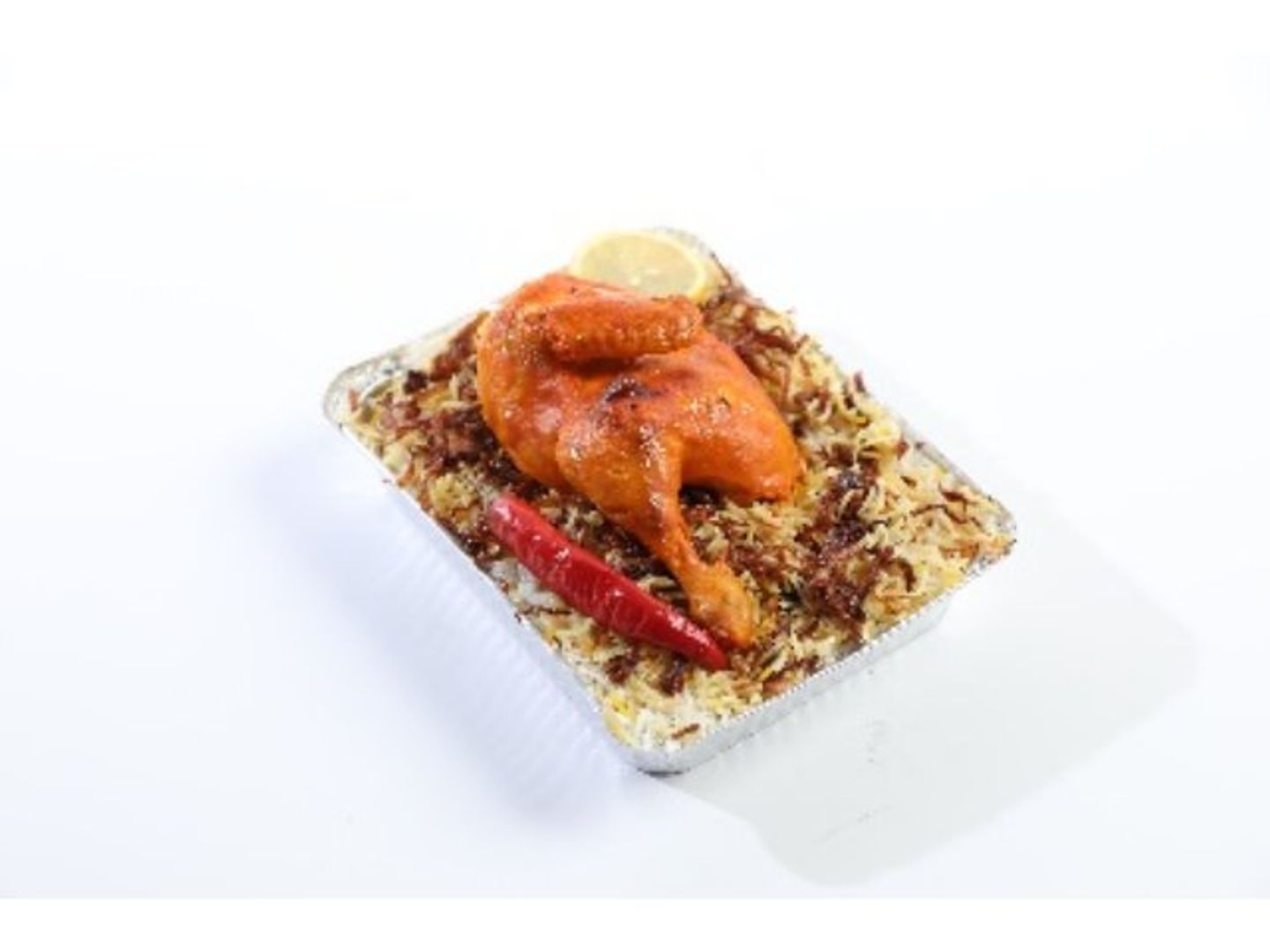 نص دجاج محمر مع رز مضياف