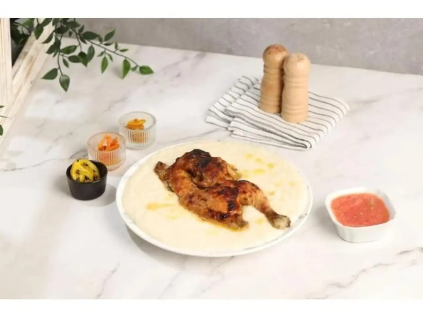 Half Roasted Saleeg Chicken