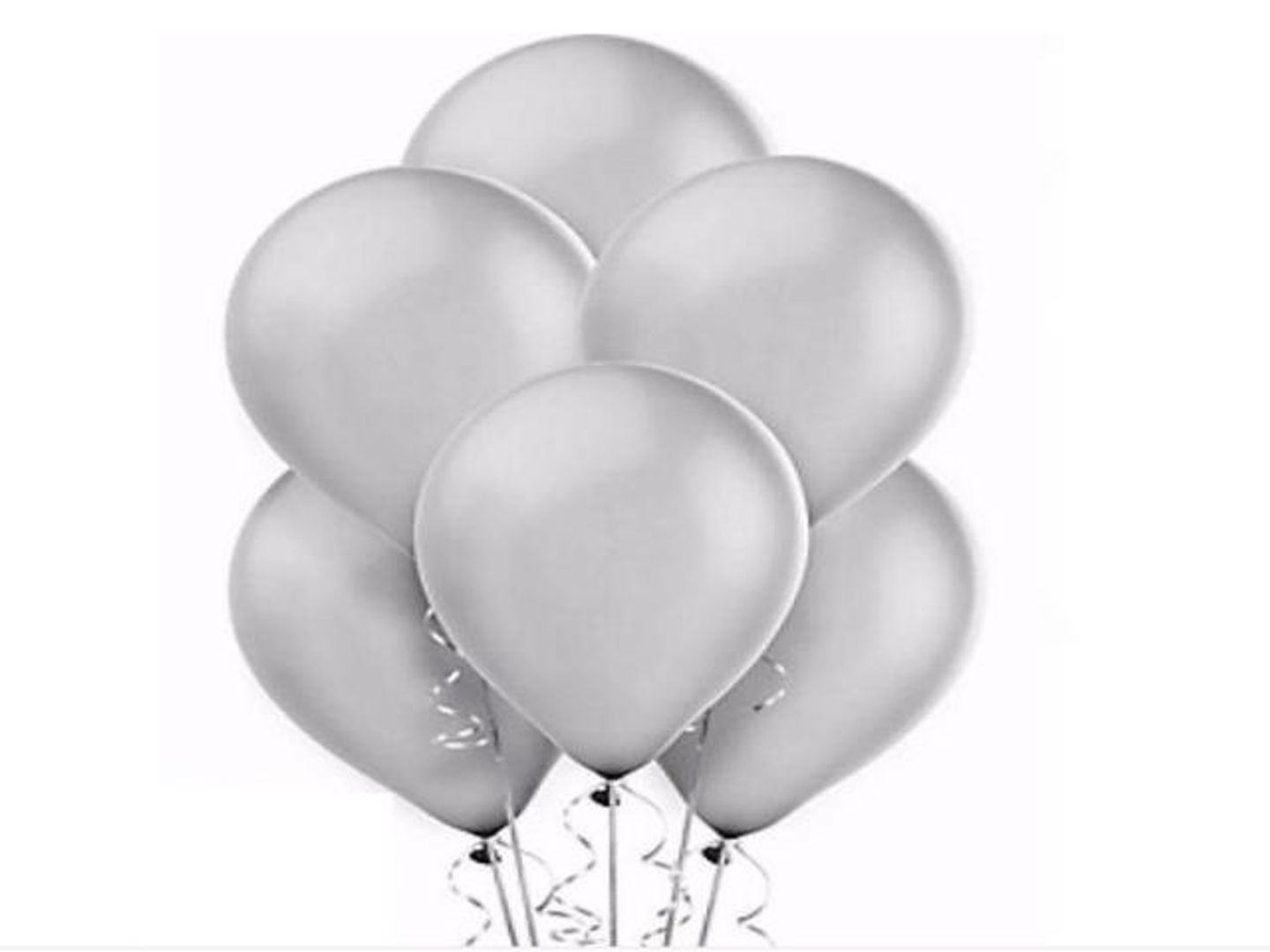 Silver Helium Balloon