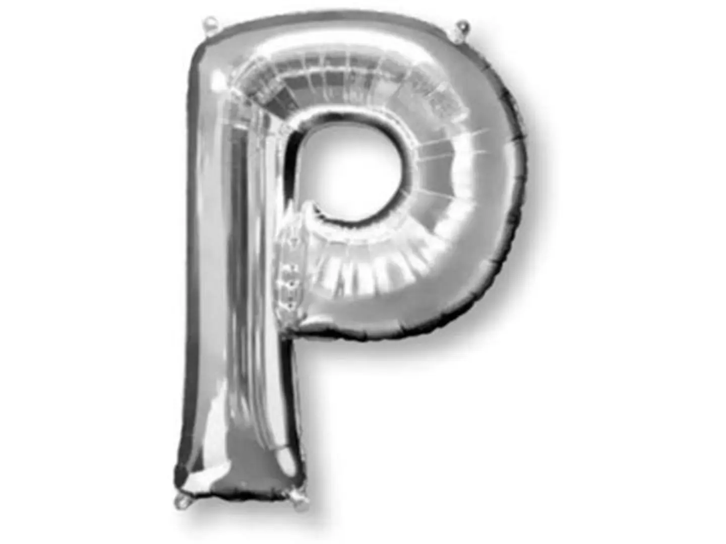 Silver P Balloon