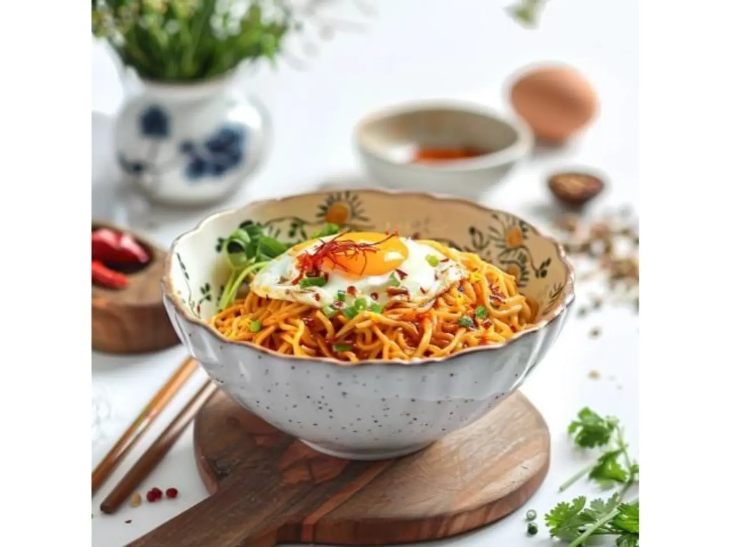 Szechuan Noodles With Egg