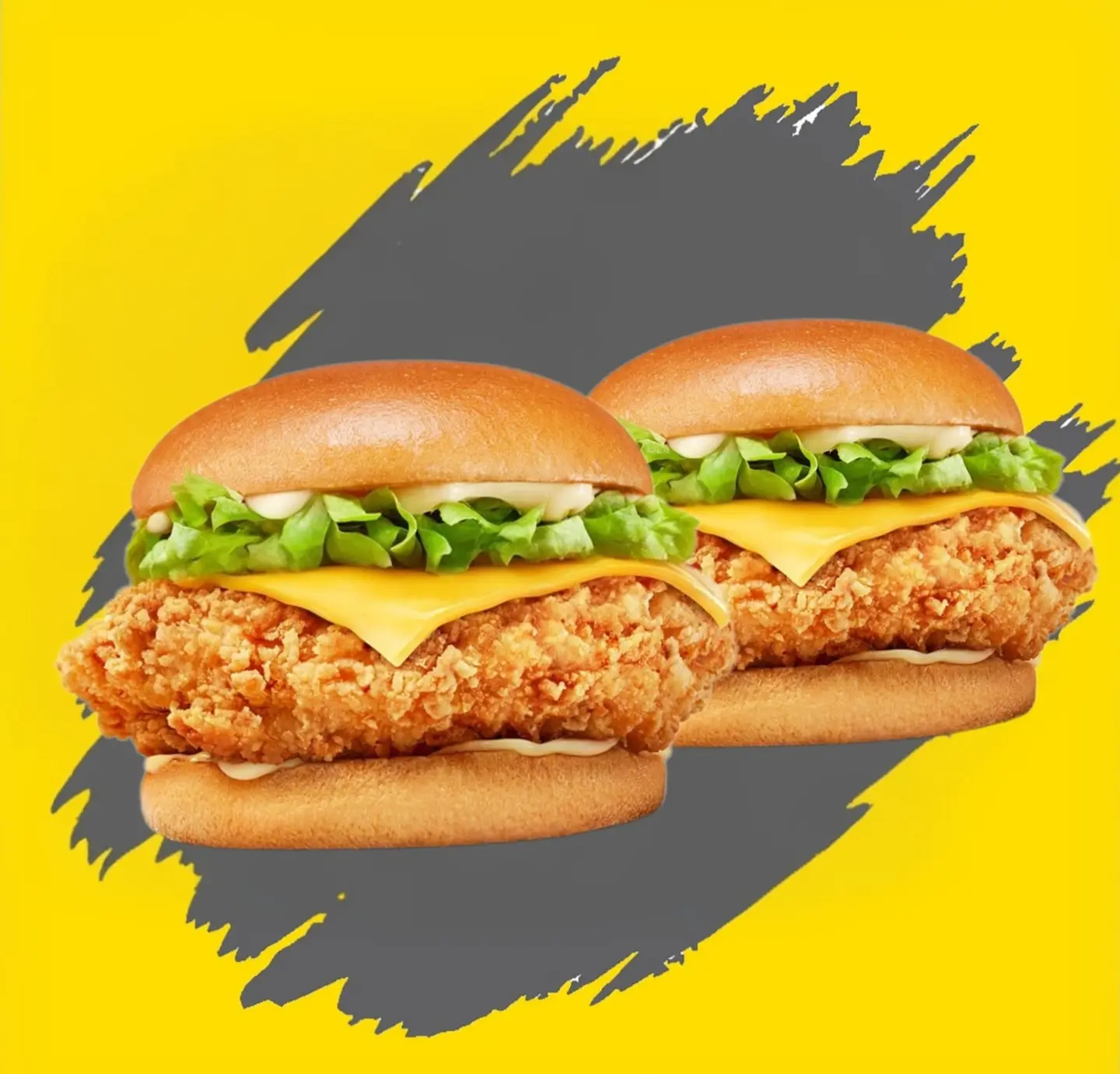 2 برجر دجاج مقرمش