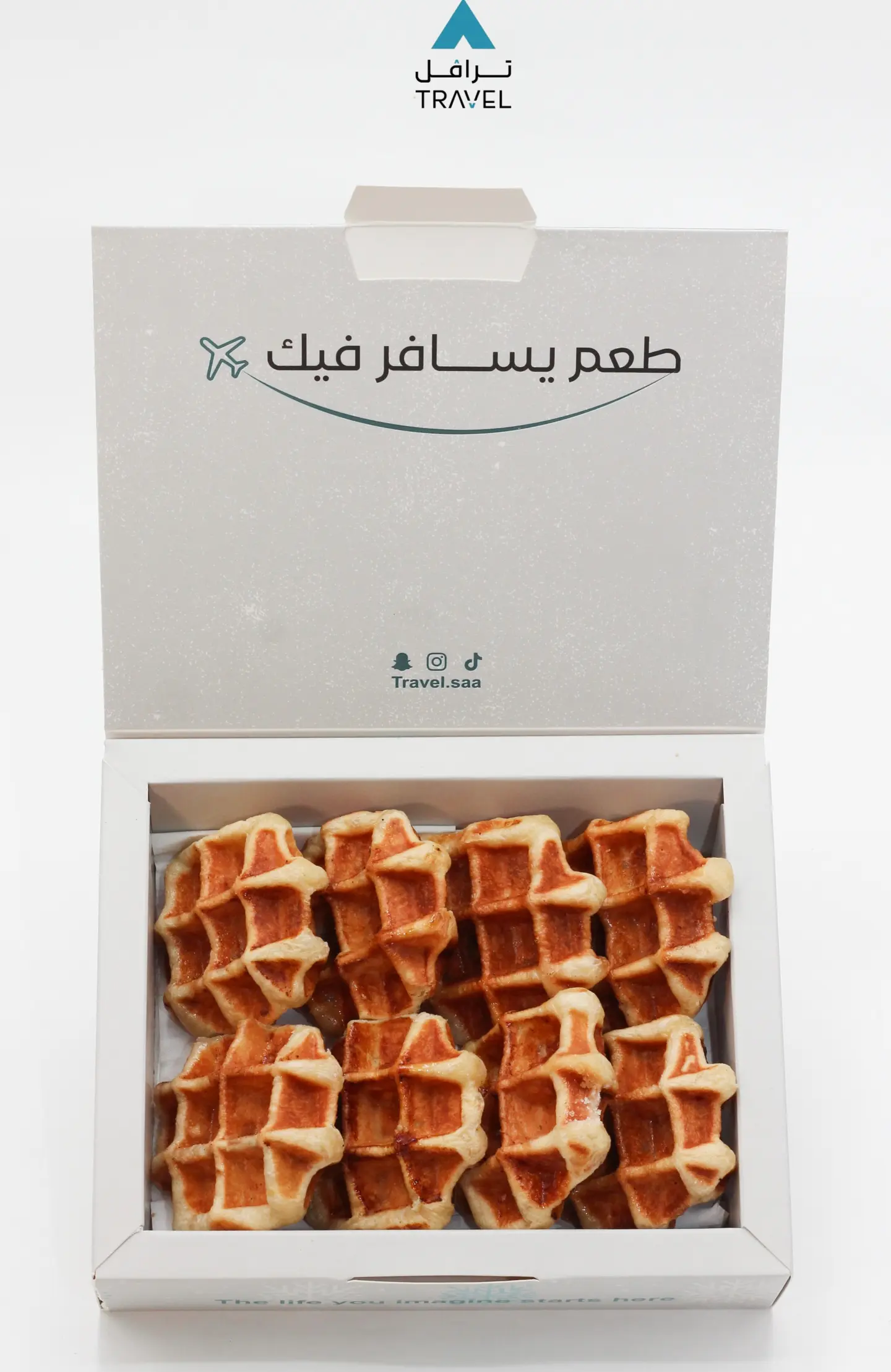 بوكس وافل بلجيكي صغير 4 قطع