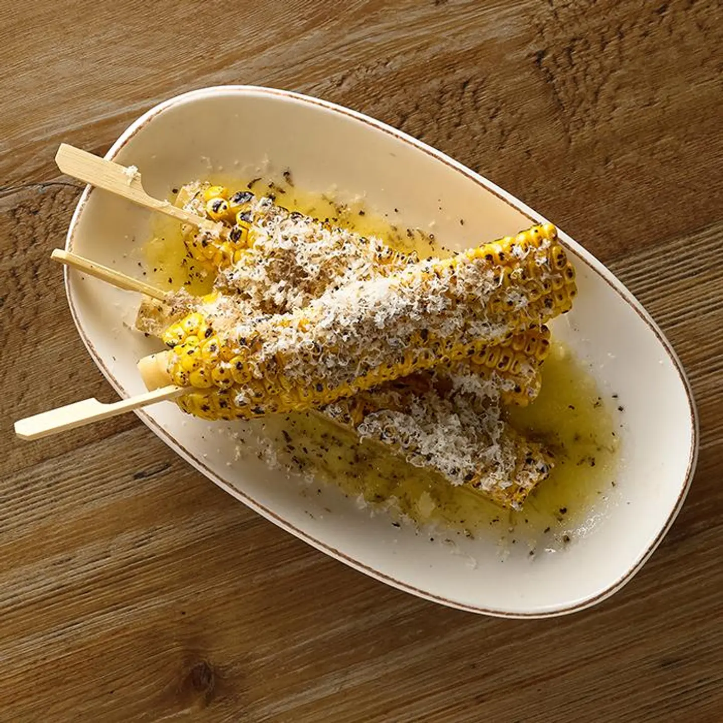 Grilled Corn With Pecorino
