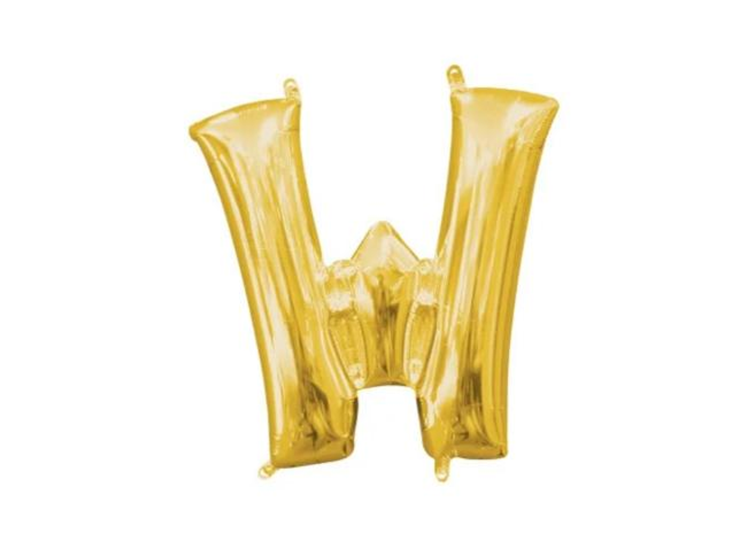 Golden Balloon Letter W