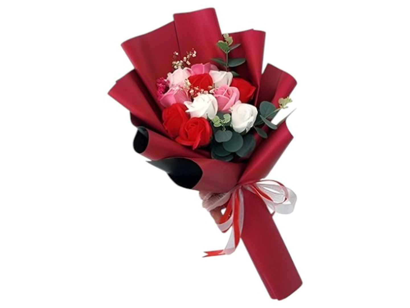 2013 Hand Bouquet With 11 Mixed Roses
