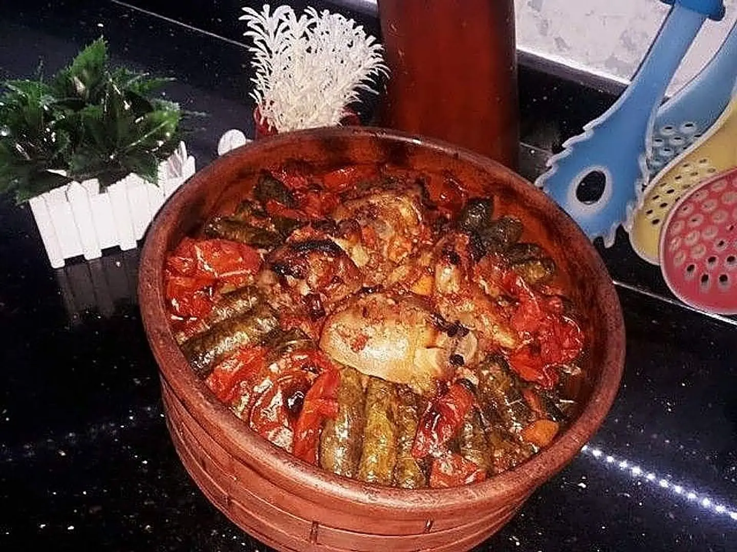 Akkawi Grape Leaves Tagine