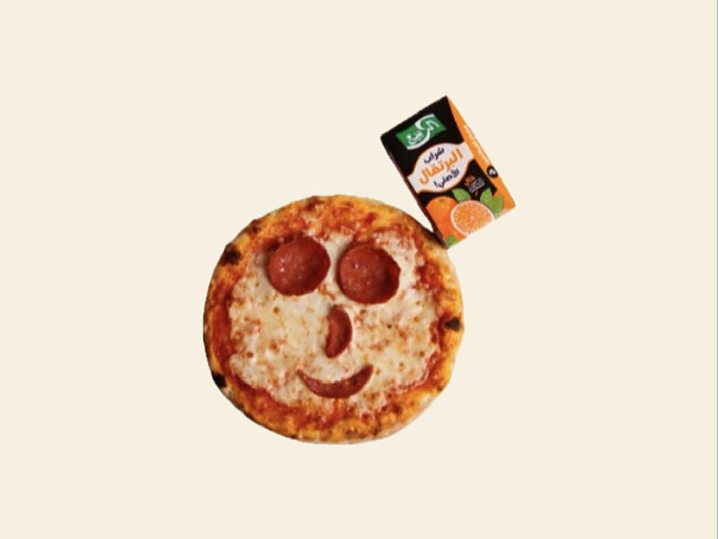 Smiley Pizza + Juice