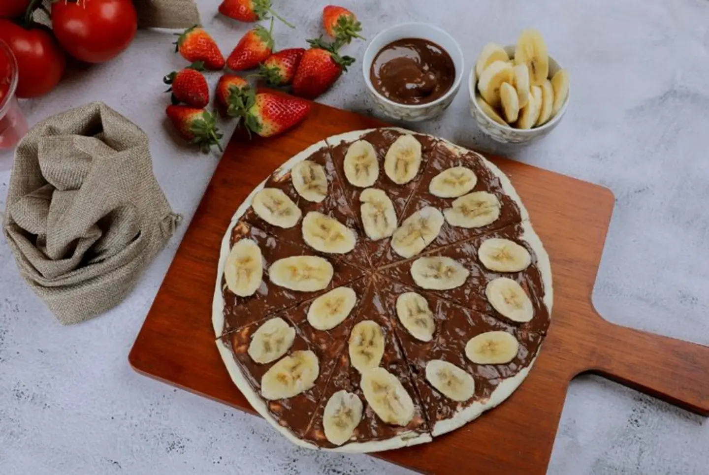 Nutella And Banana Mankousheh