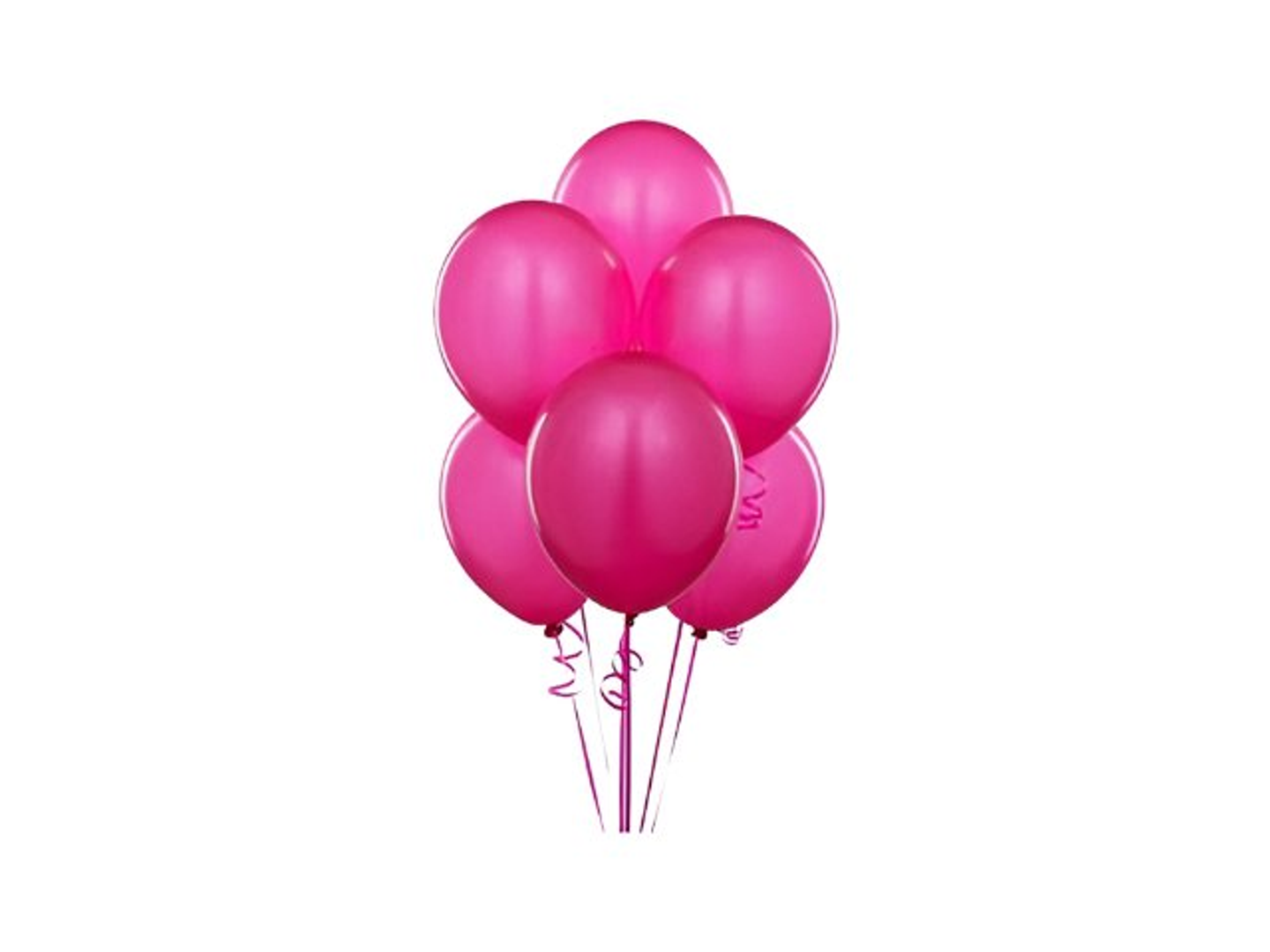 Fuchsia Balloon Bouquet 6 Pcs
