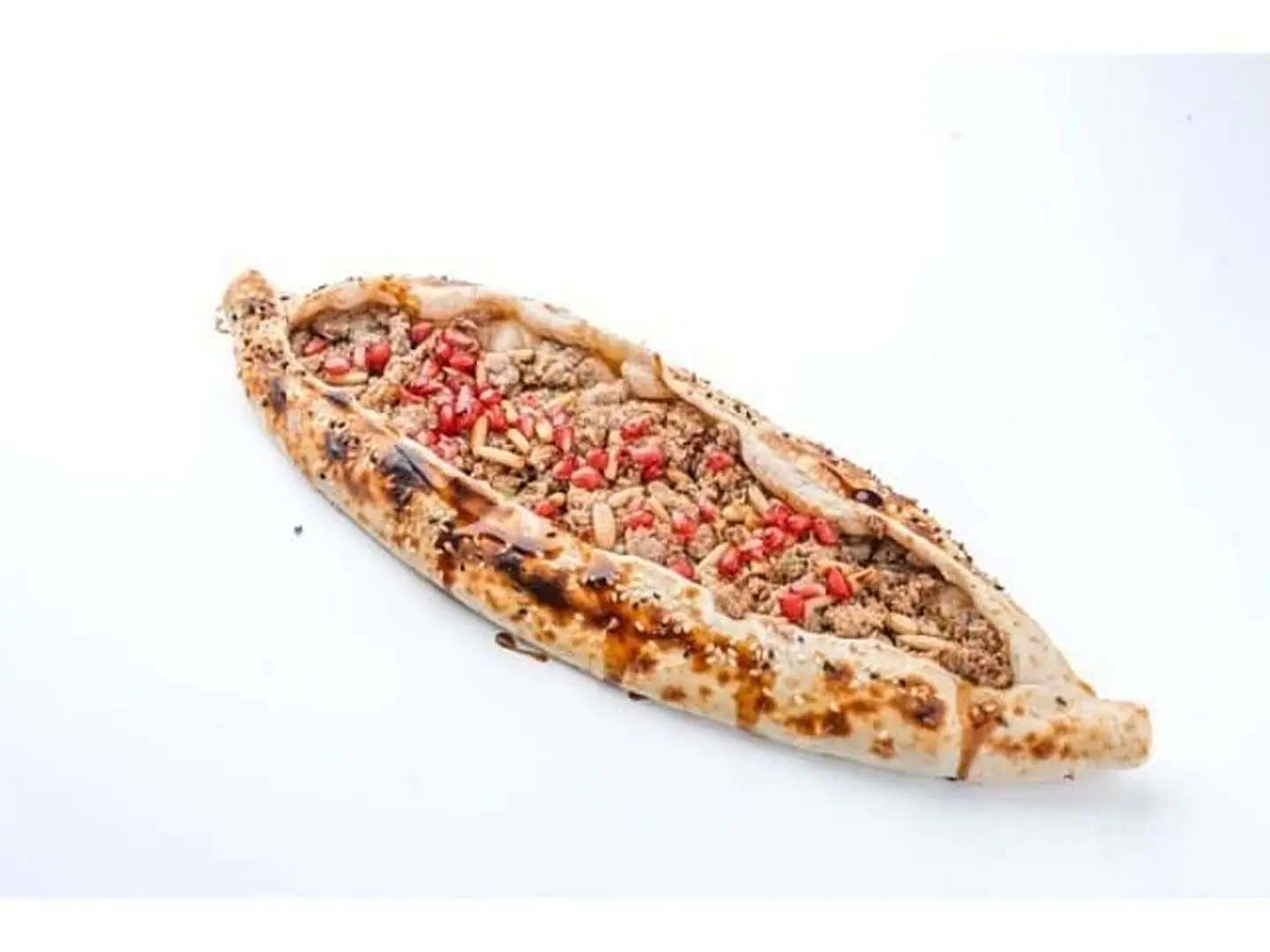 Meat With Pomegranate Molasses And Mozzarella Cheese