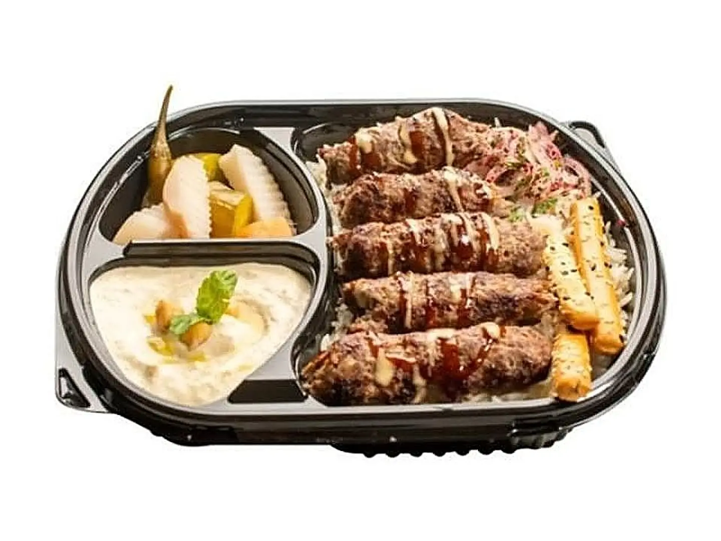 Kettle Kebab With Rice And Vegetables