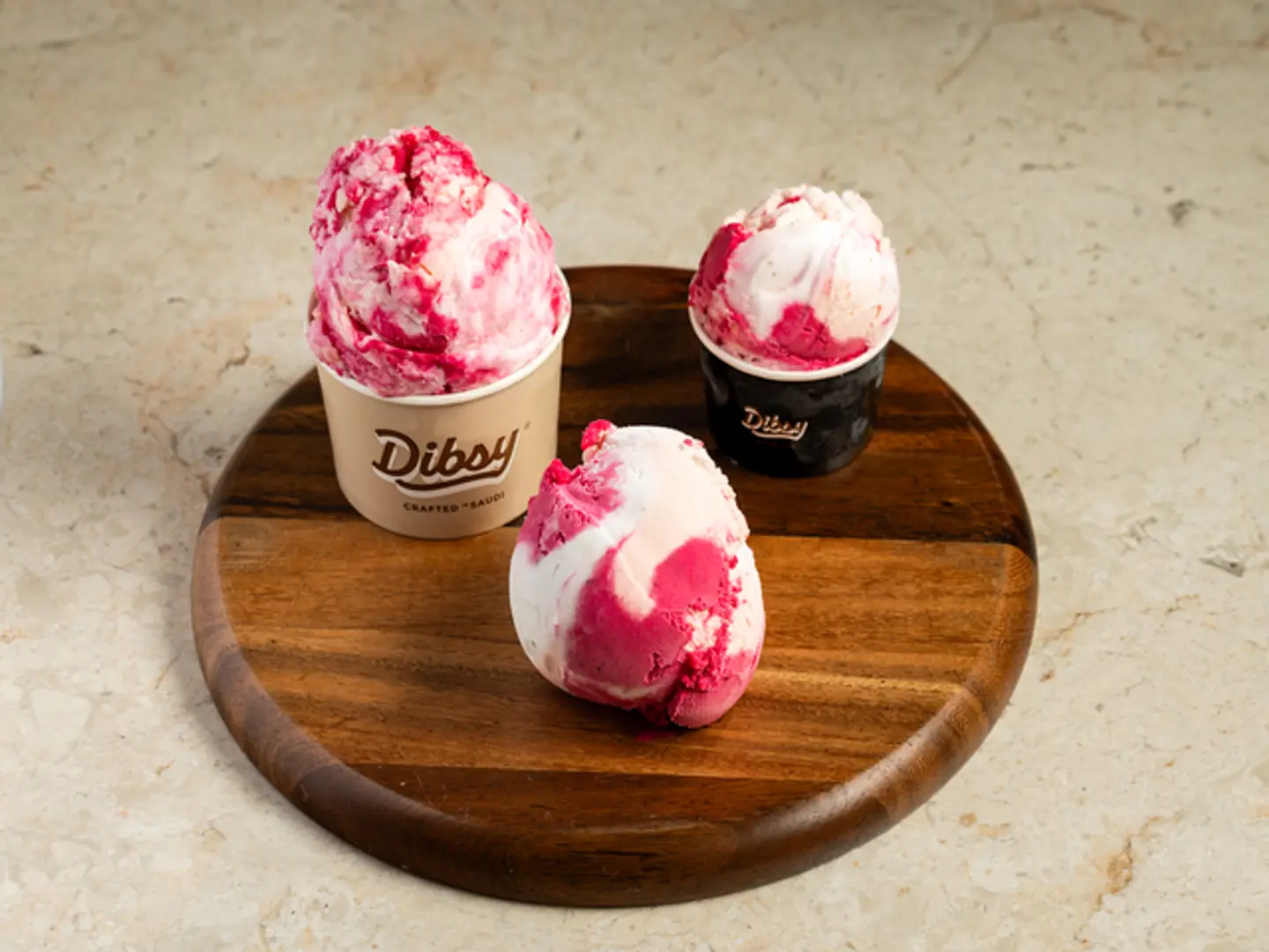 Triple Mix Melon Dragun Lemon - Large Scoop