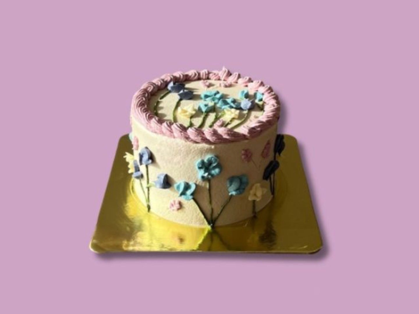 Colorful Flowers Cake