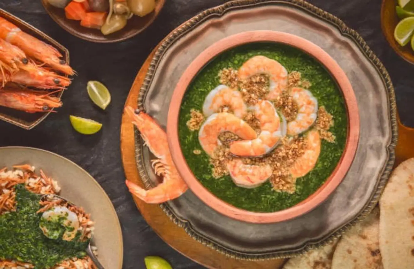 ملوخية بالجمبري