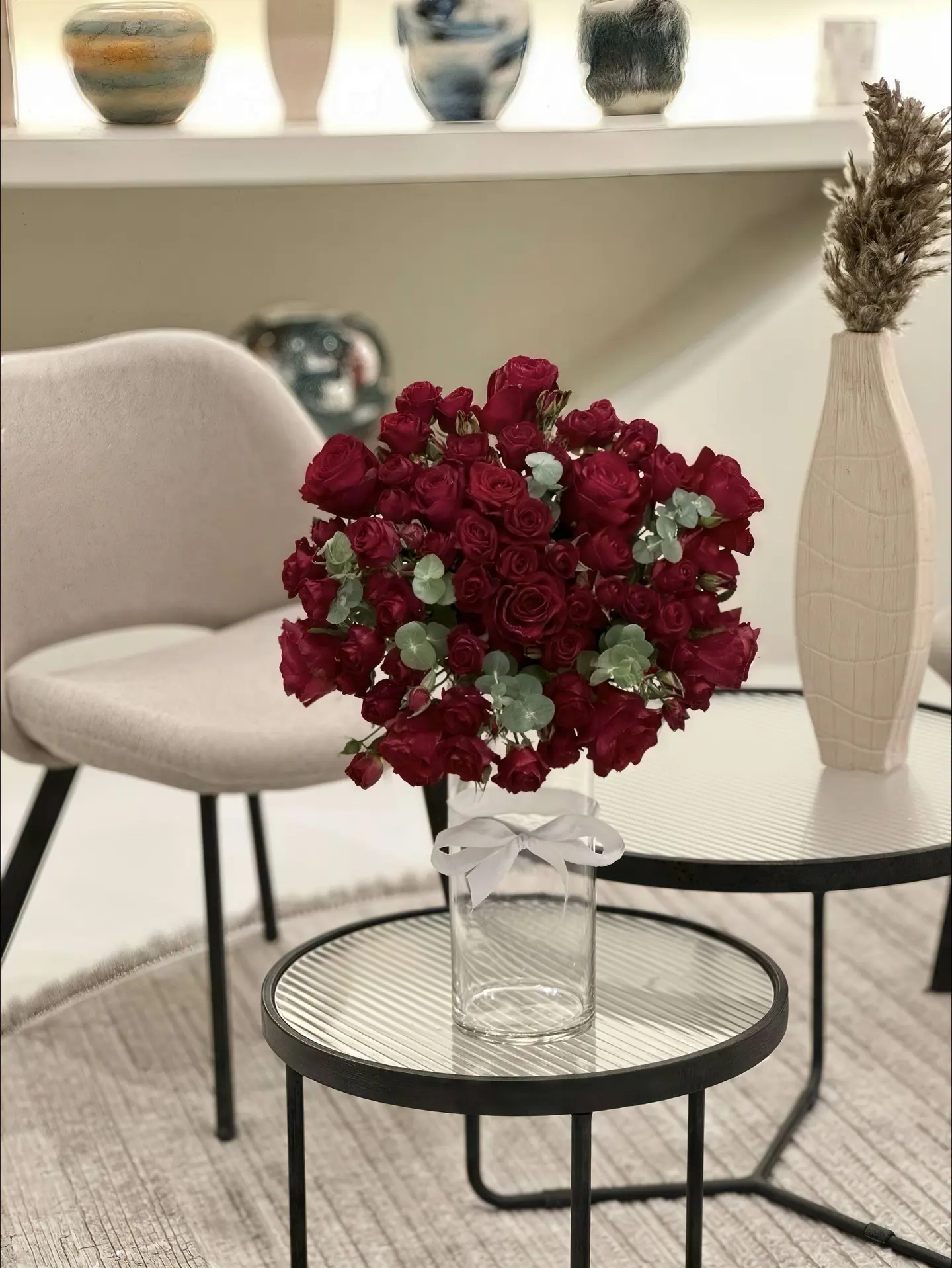 فازة ورد أحمر