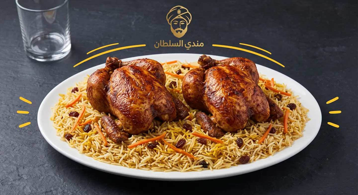 A Grill Chicken With Bukhari Rice