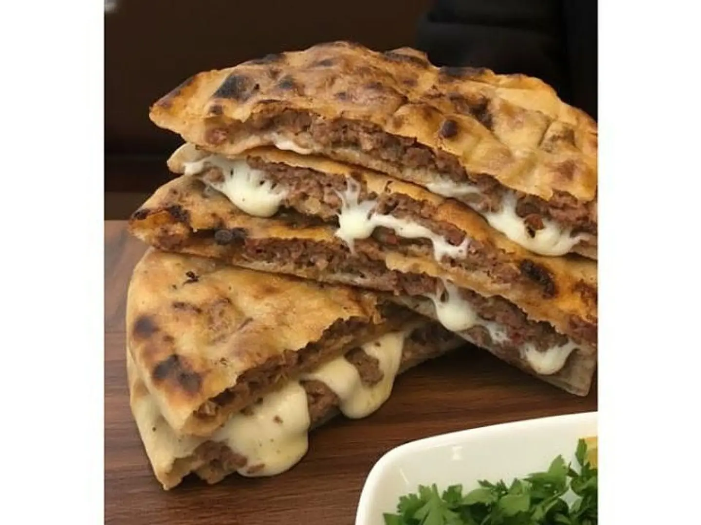Charcoal Hawawshi With Cheese