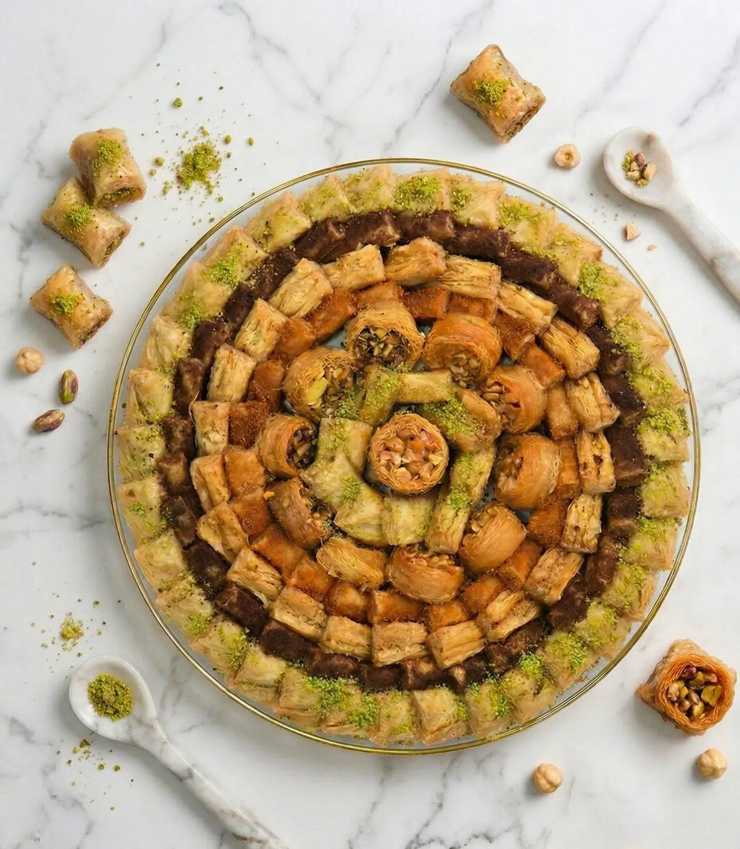 Round Baklava Platter