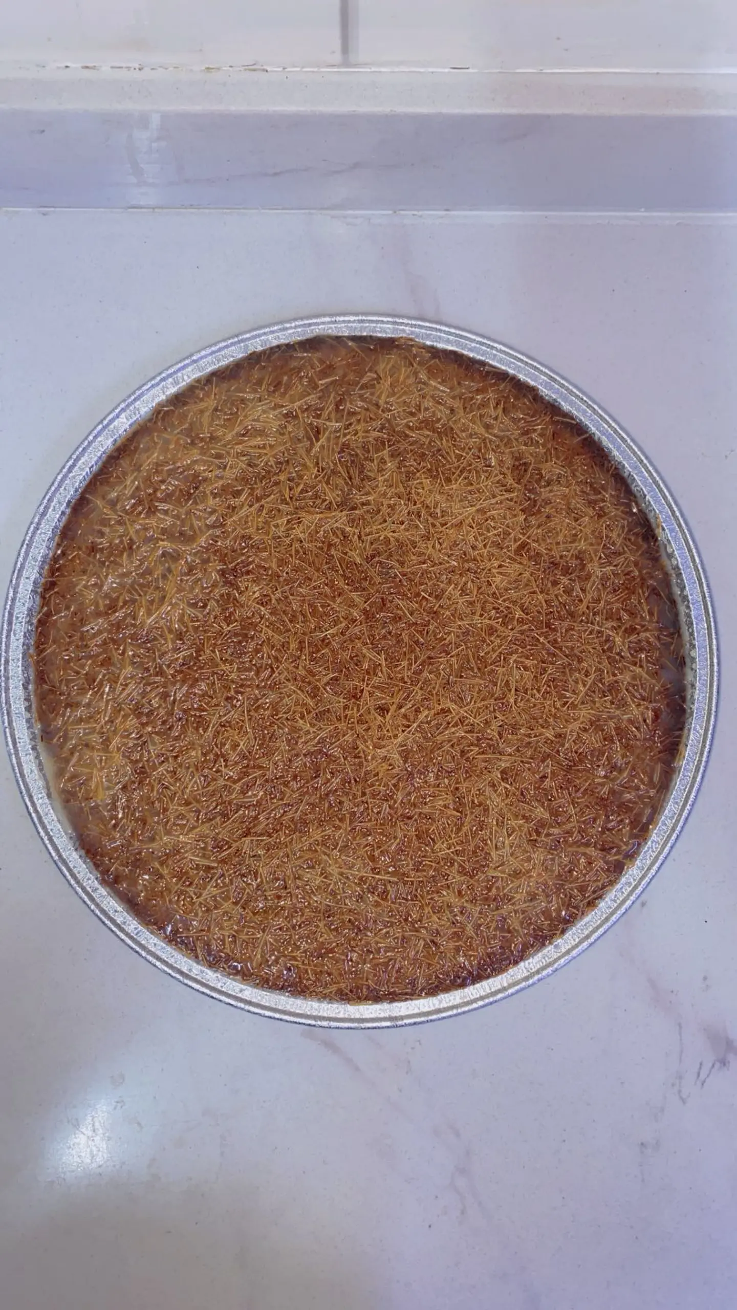 بسبوسة الحليب المحموس والشعيريه المحمصه