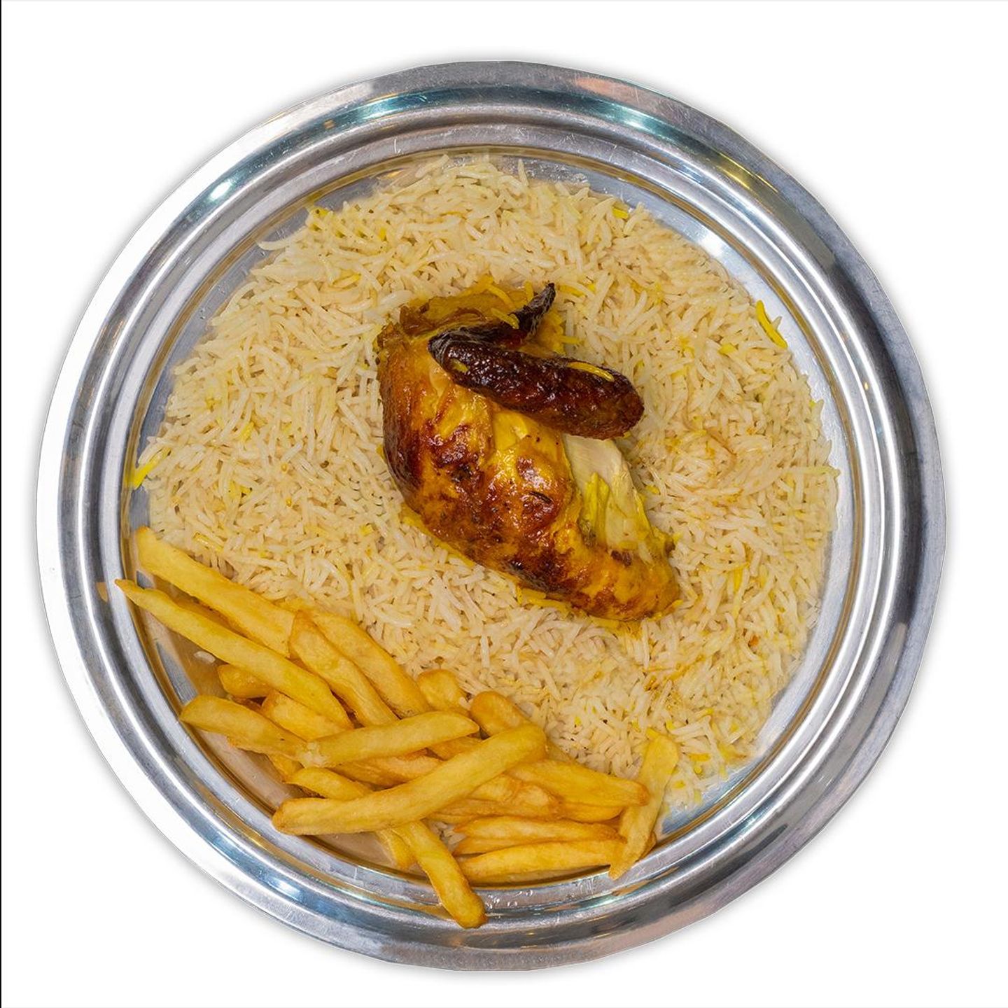 ربع حبة شواية مع رز