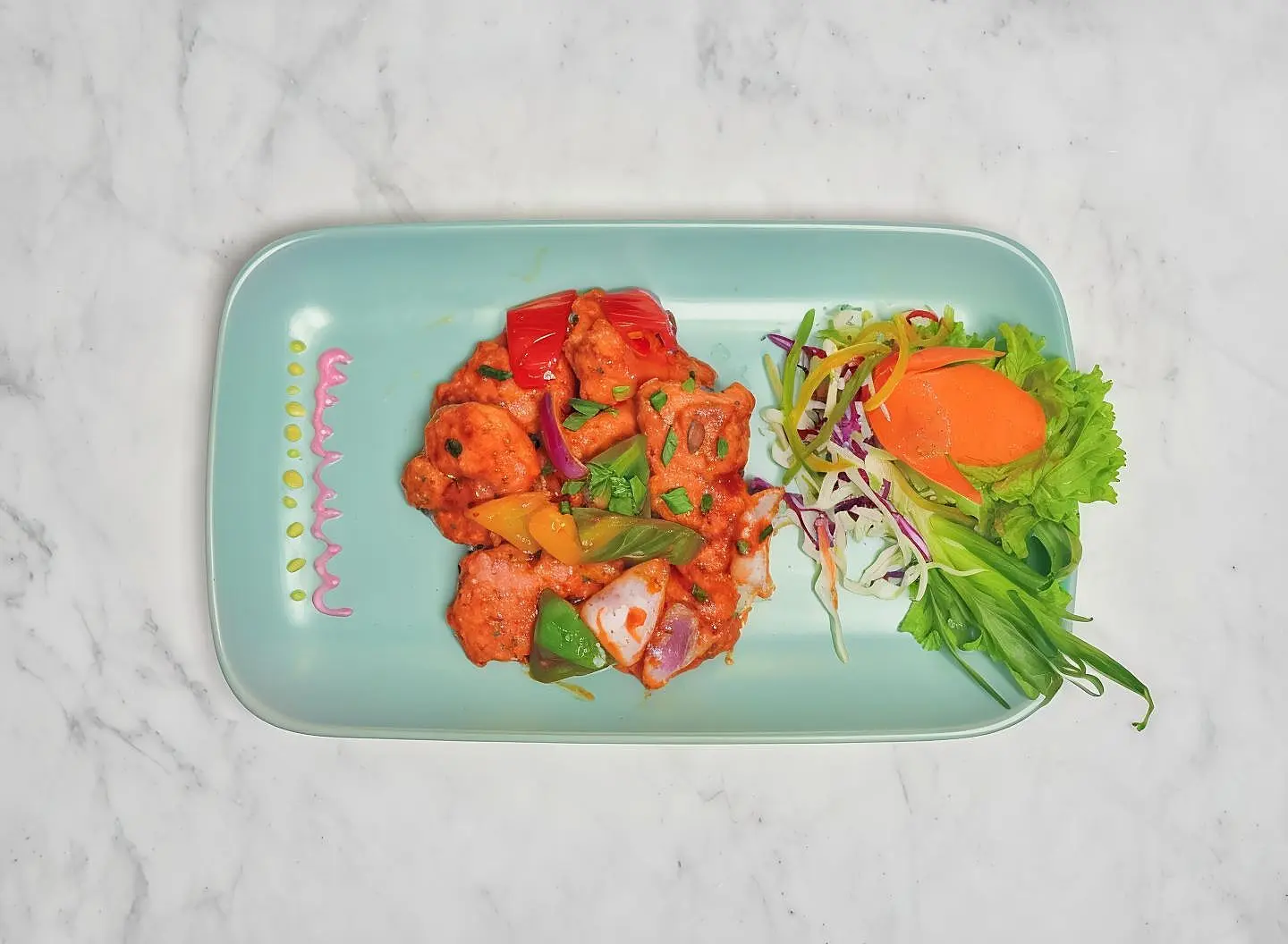 دجاج تكا مع ارز بخار