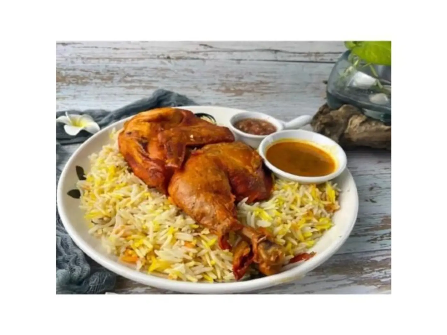 Quarter Chicken With Rice