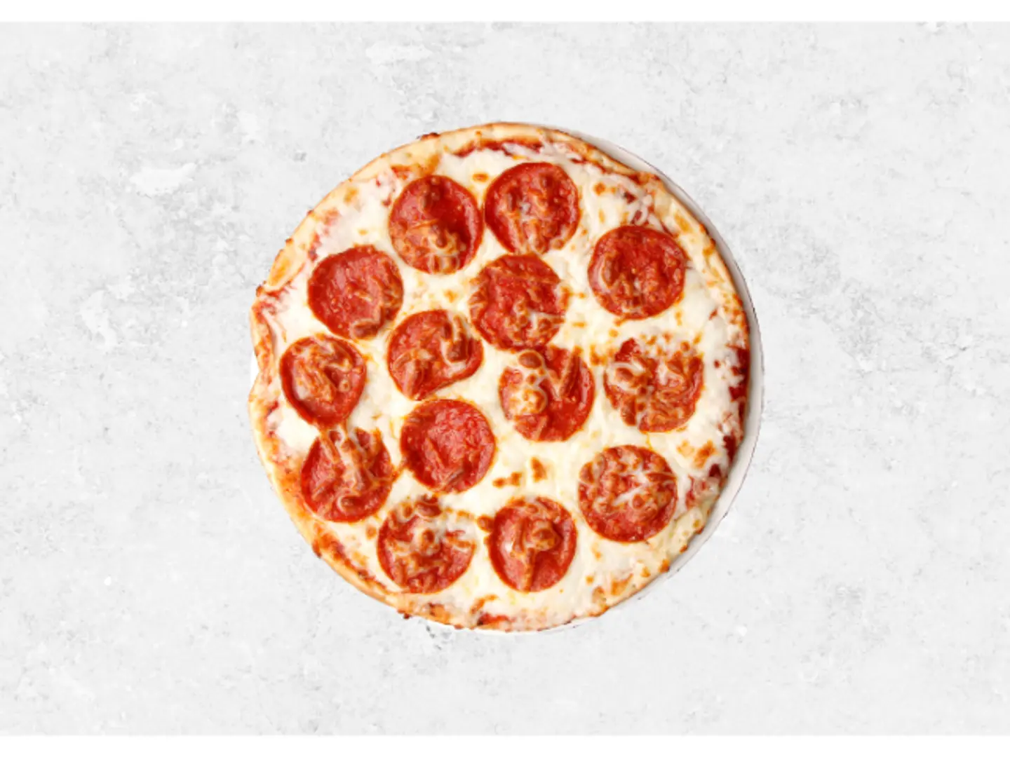 بيتزا بيبروني مع فطر - وسط