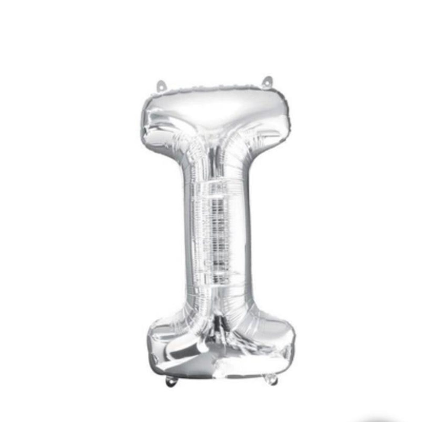Letter I Silver  Balloon